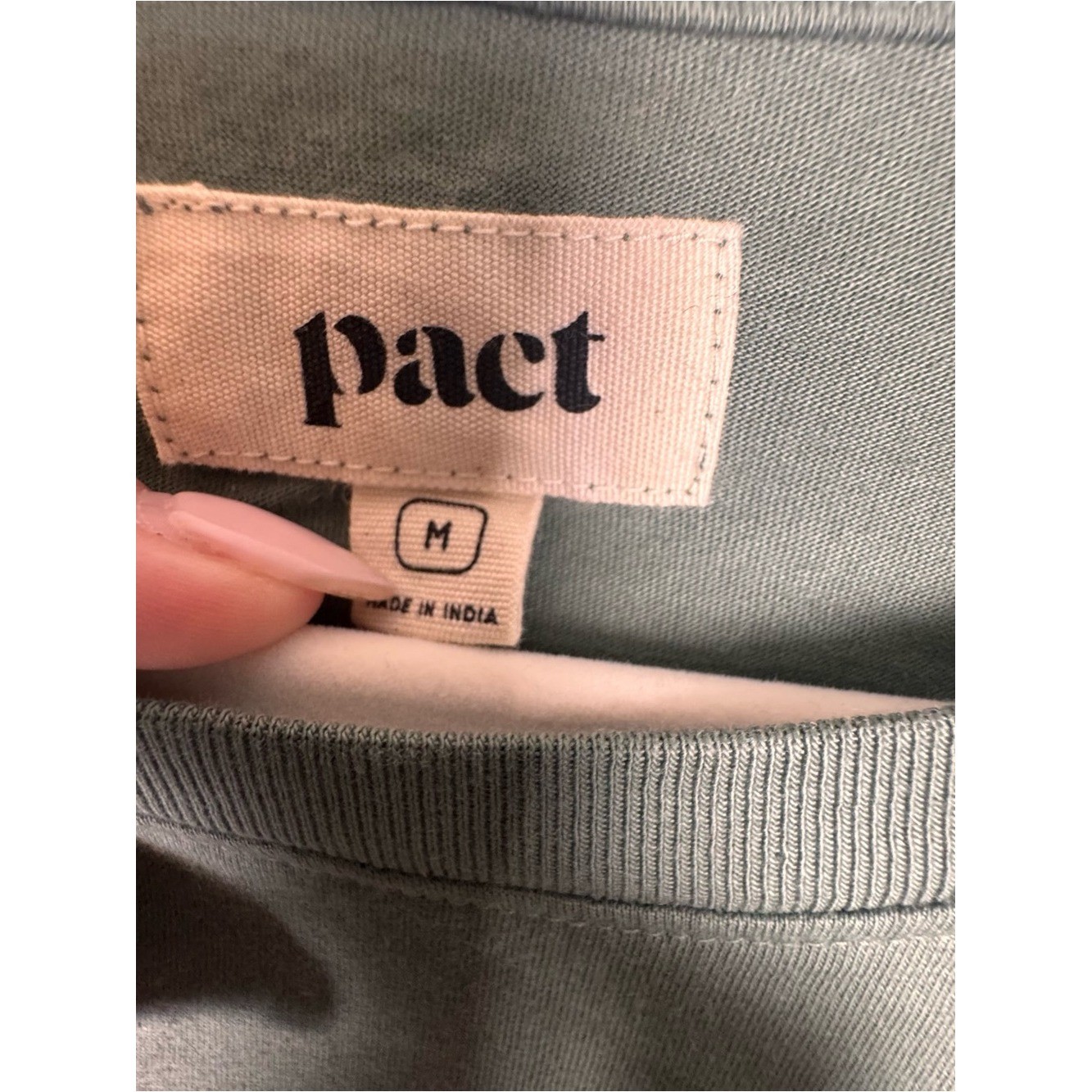 Pact Pocket Tee Women’s Softspun T Shirt Dress Size M 100% Organic Cotton