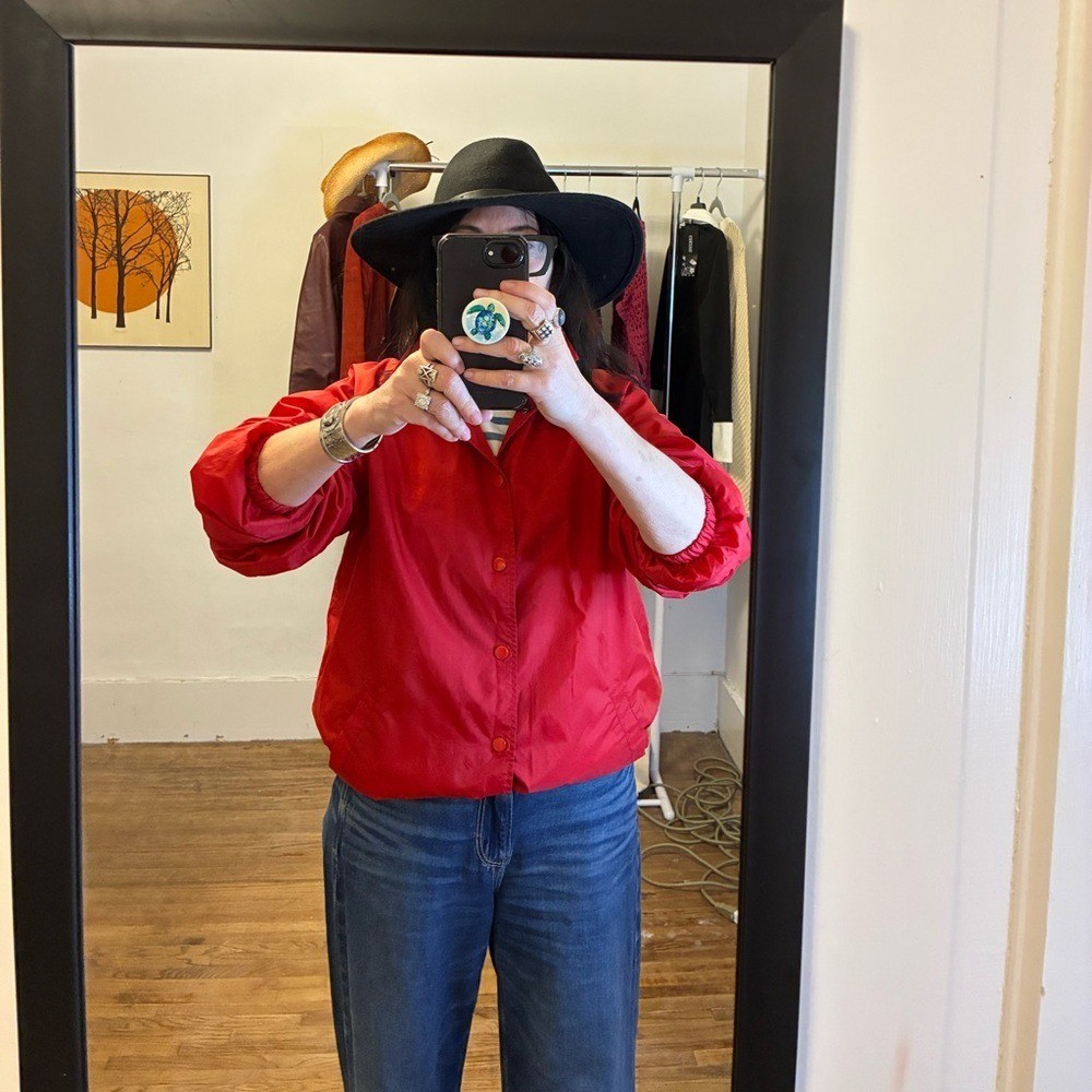 Vintage Red Coach Windbreaker Jacket M/L