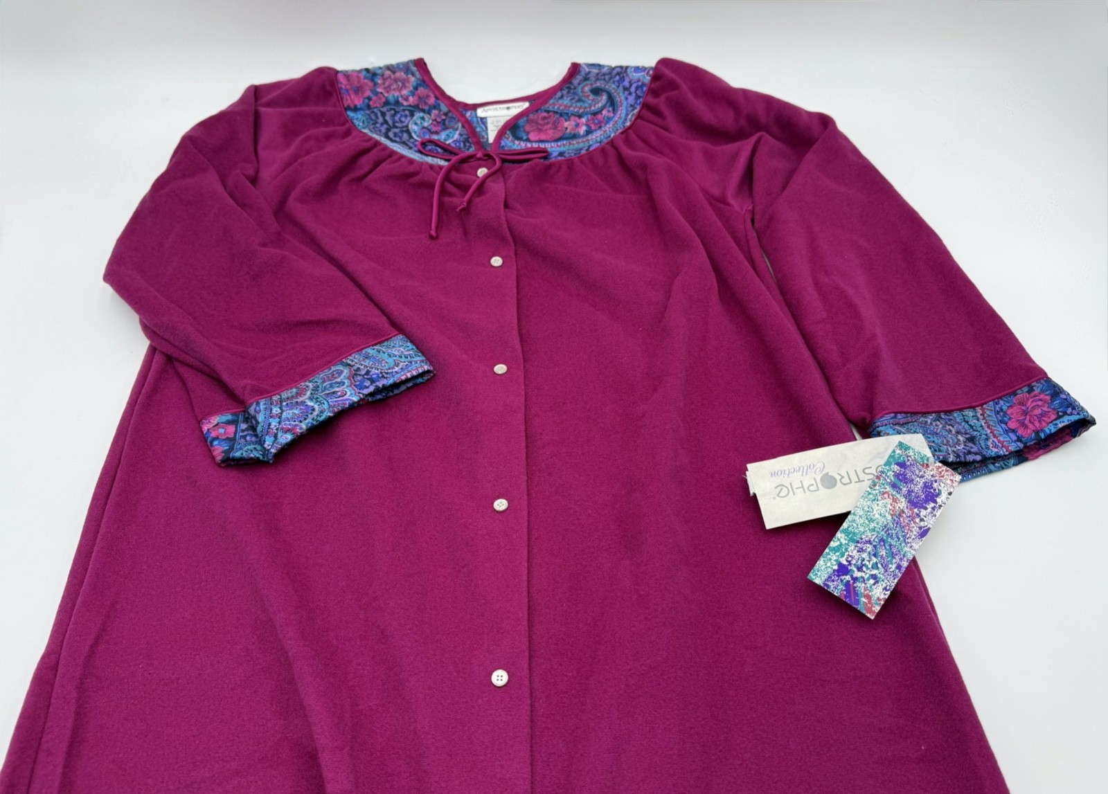Vintage 80s/90s Womens Sears Robe by Apostrophe Medium (12-14) USA 100% Poly