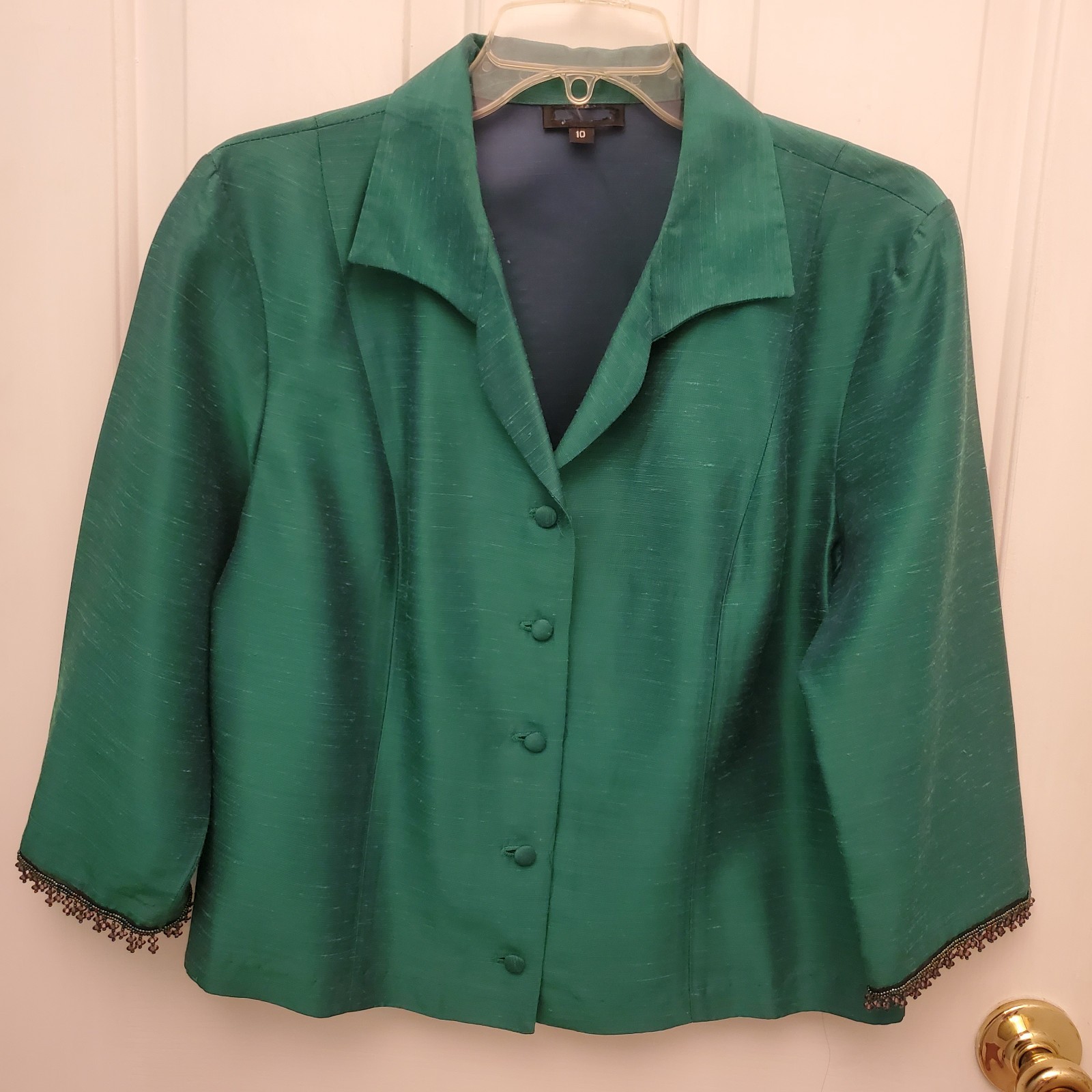 Vintage Woman’s Size 10 Jade Green Button Down Blazer