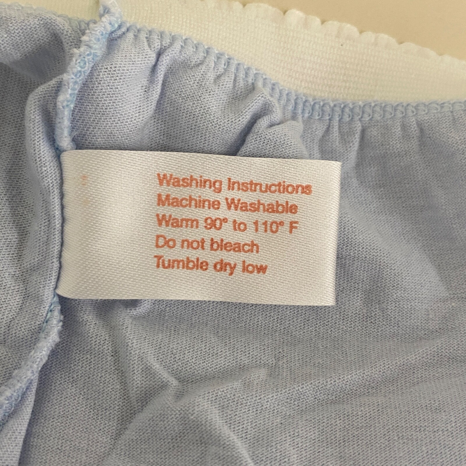 Vintage Granny Panties Size 8 Blue Cotton Briefs Claire’s Rose Elastic Waist