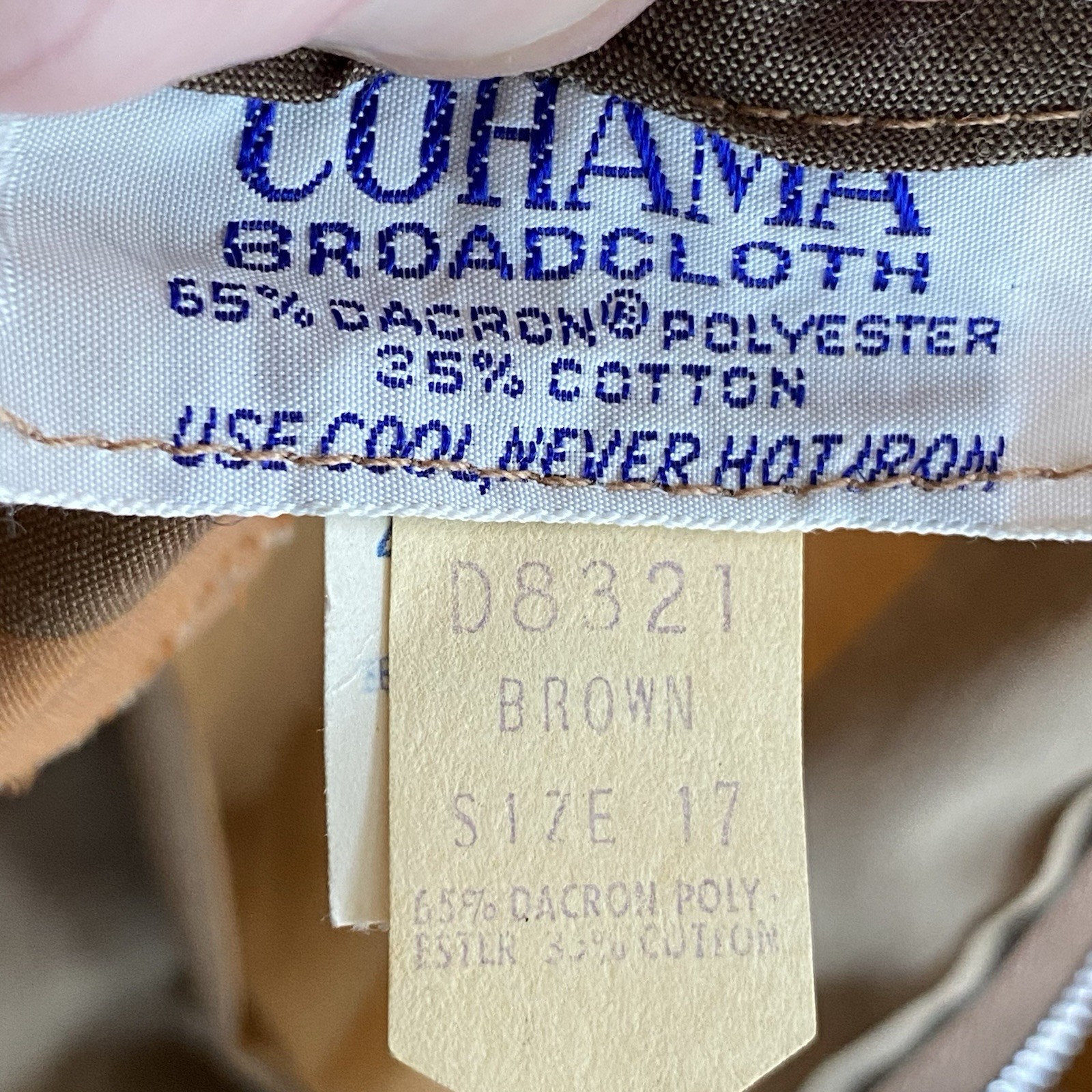 Vintage 1960s Cohama Broadcloth Sheath Dress Secretary Housewife Sz 17 Modern 6