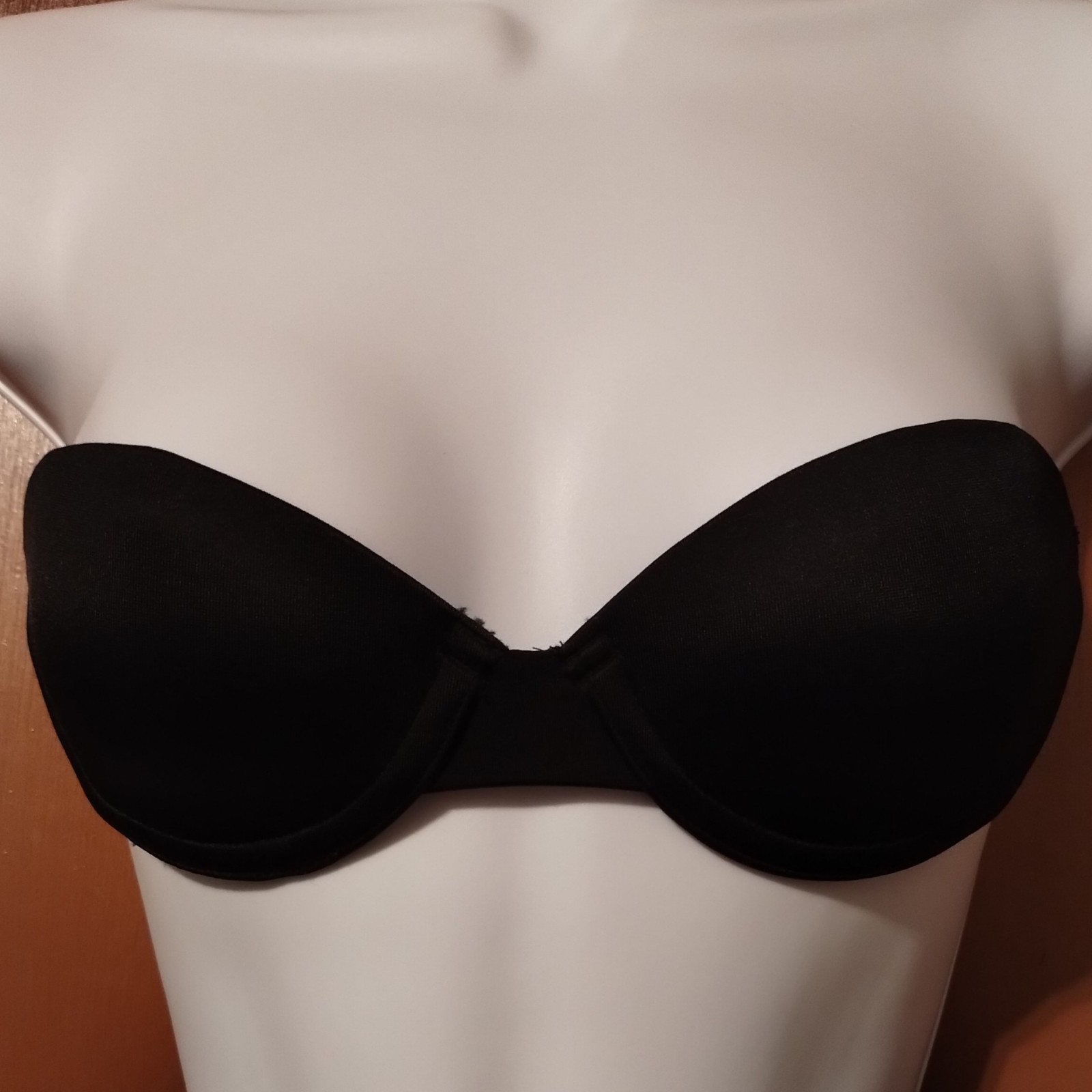 Vintage Maidenform for Girls Size 32 Black Strapless Underwire Bra