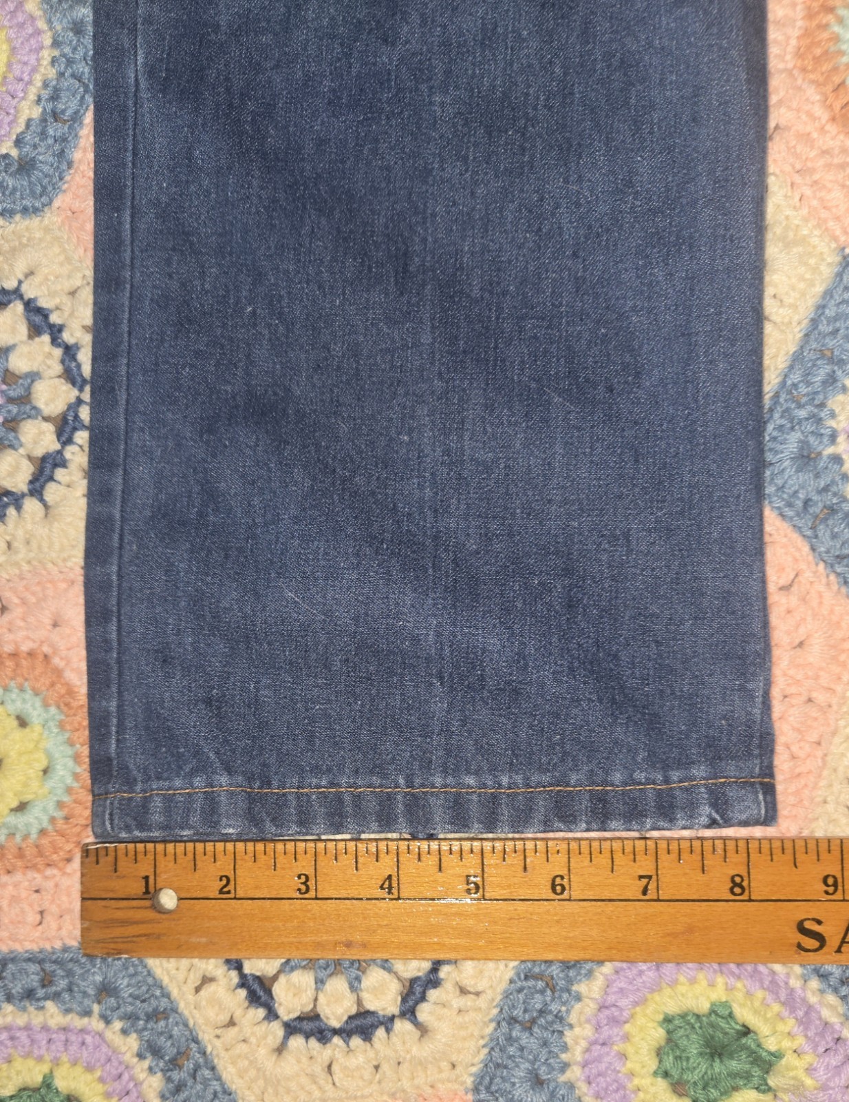 VINTAGE 70S LANDLUBBER OVERALLS JEANS DENIM 28 × 30 9 RARE BOSTON MASS USA EXC
