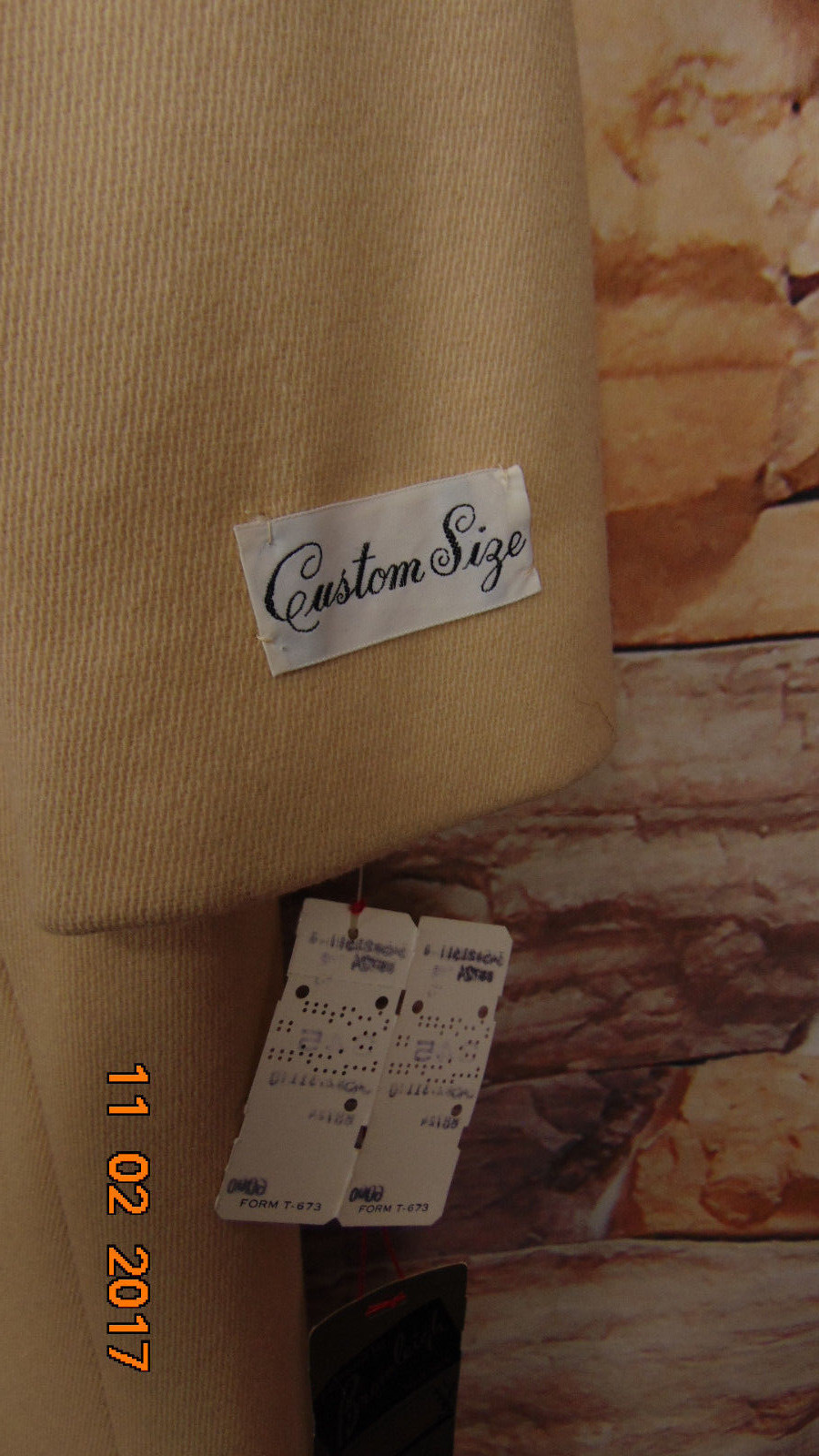Vintage Bromleigh New York 60’s Double Breasted Coat sz 10 Beige100% Wool Jackie
