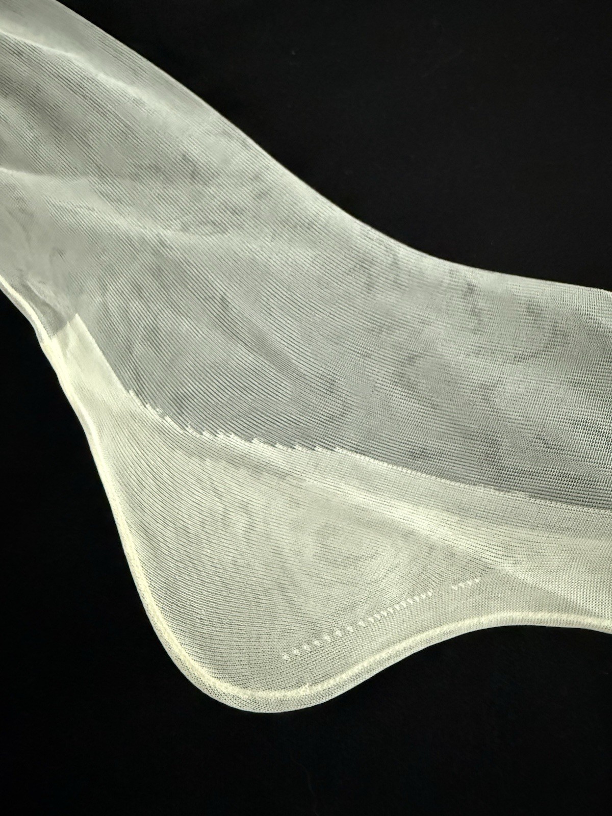 Vintage Lujon Seamed Flat Knit Stockings 33 Inches Long