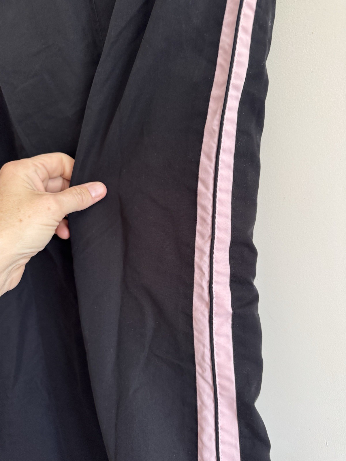 Vintage 90s Track Suit Pants Ankle Zip Stiped Studio Works Xl