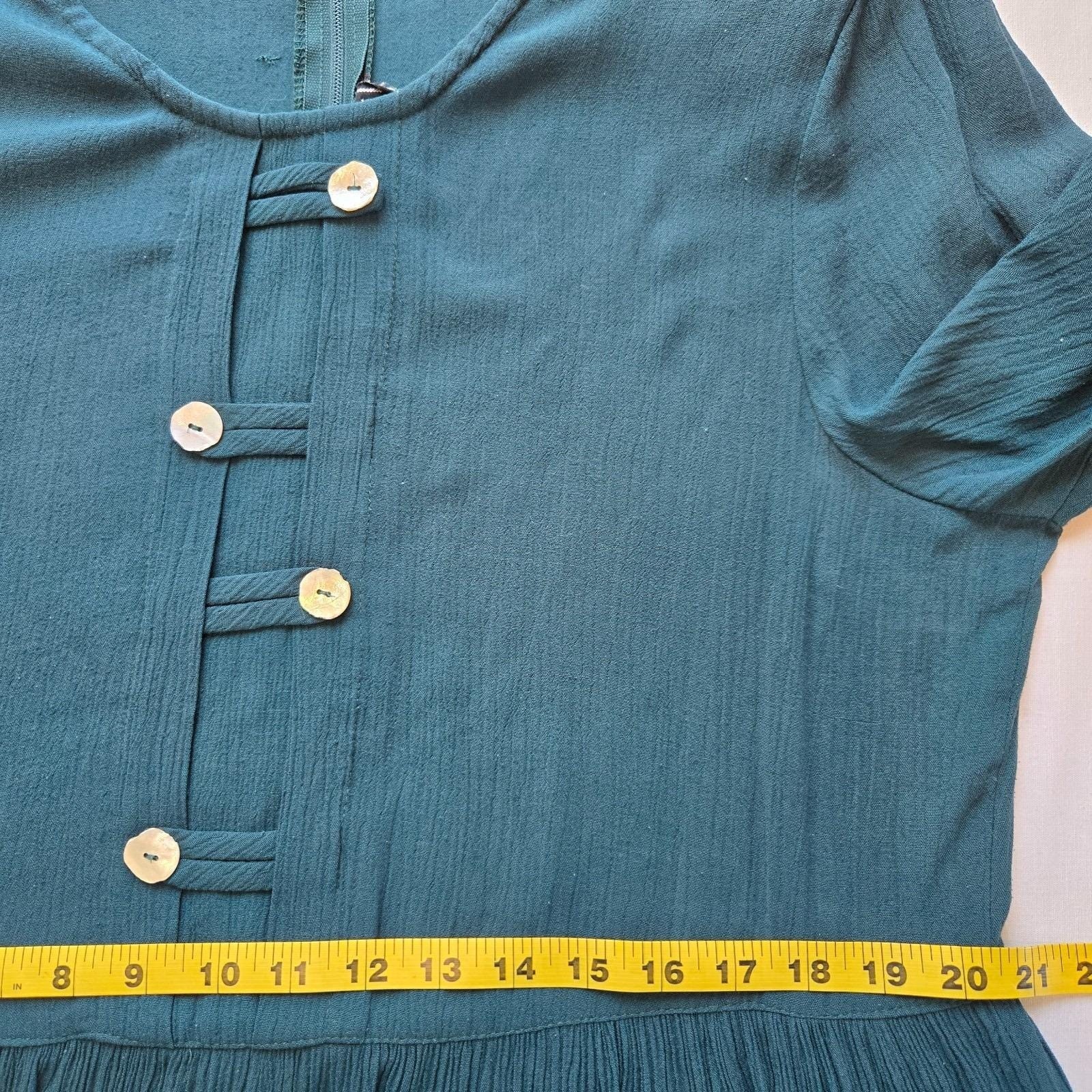 Womens L Molly Malloy Dress Cottagecore Detailed Beauty Prairie Comfort Pockets