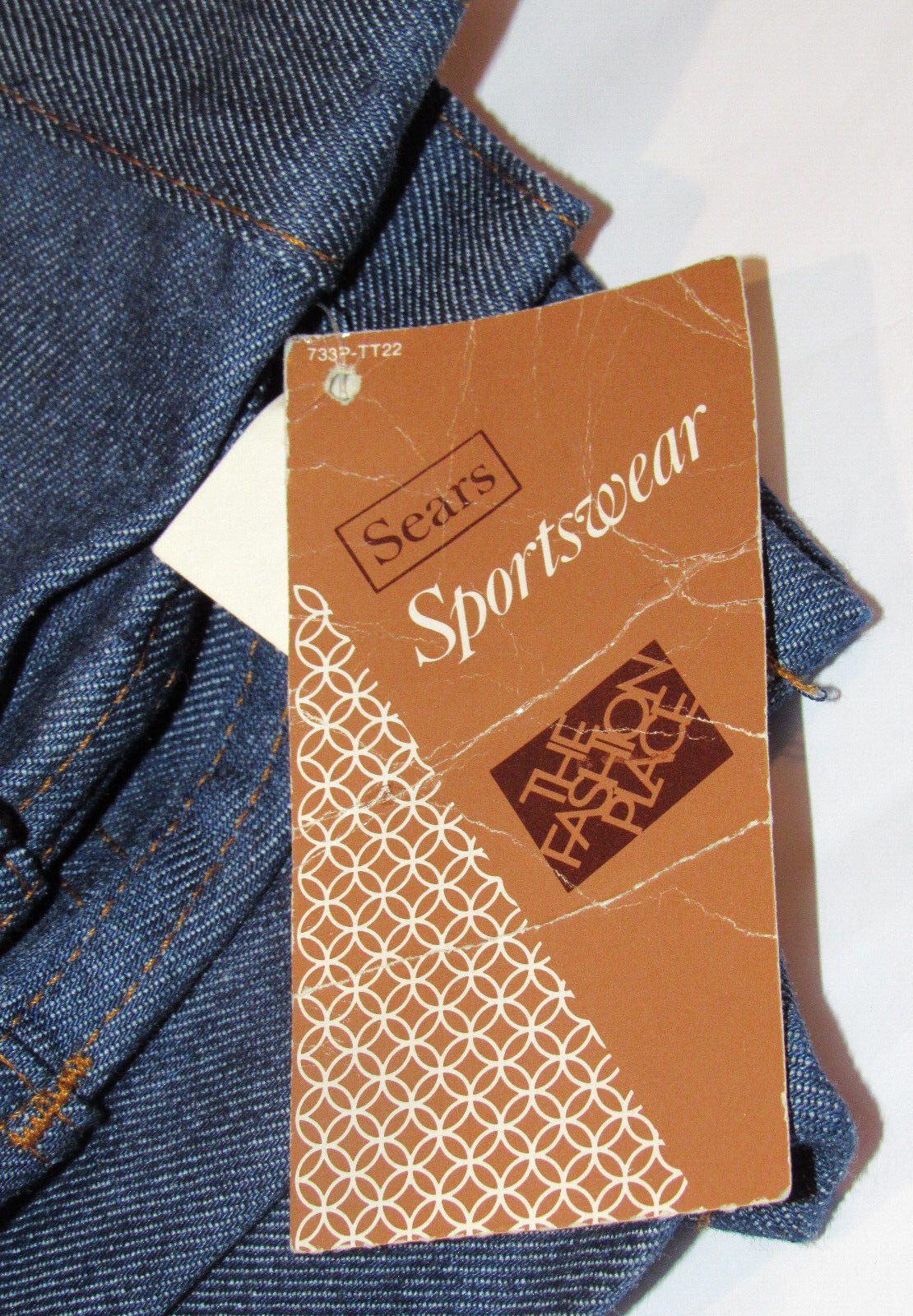 VTG 1970s SEARS UNUSED WOMEN’S JEANS! 'JEANS THAT FIT’! 10 PETITE/REGULAR HIPS