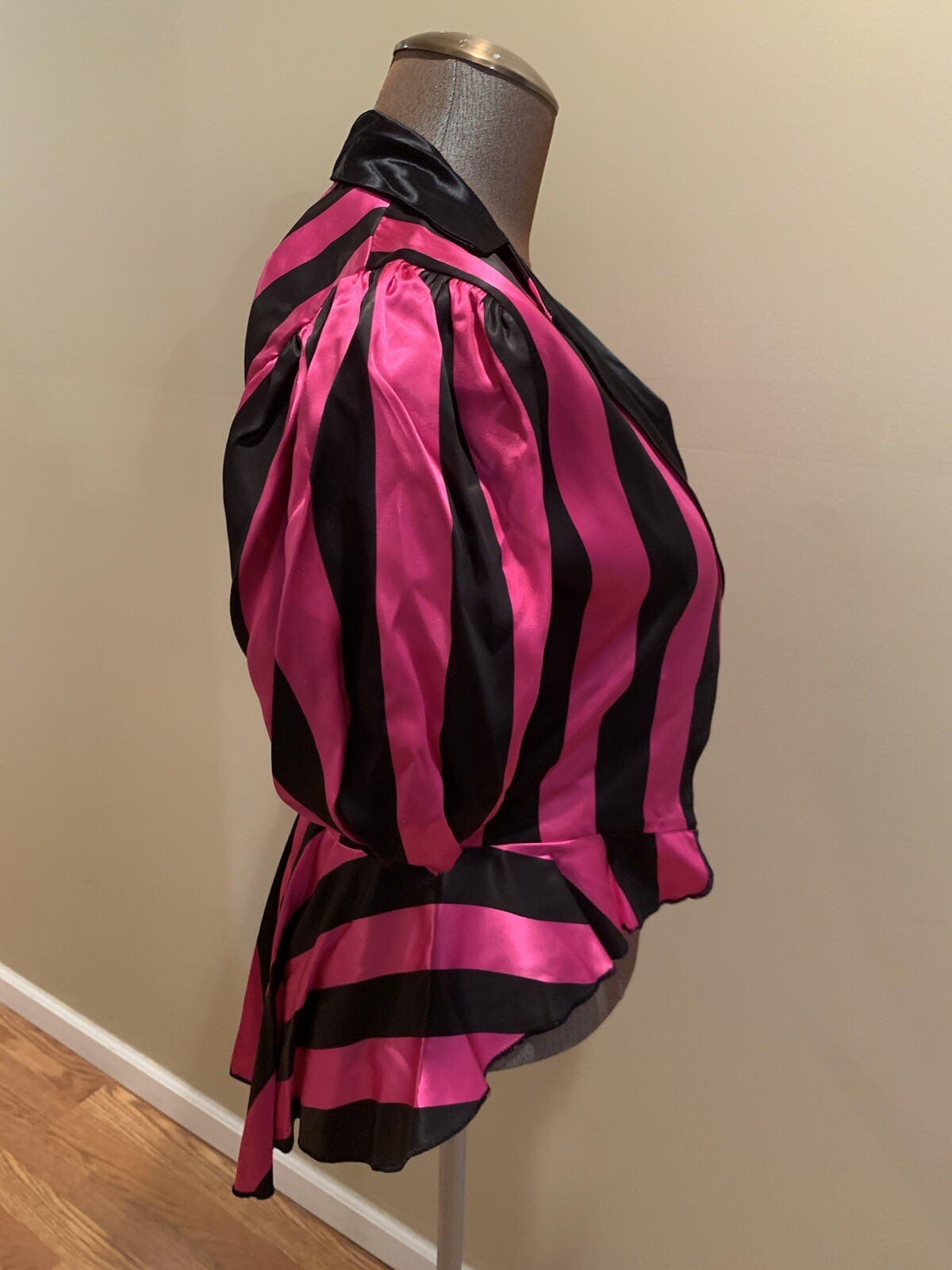 Curtain Call Women’s Vintage Costume Jacket Blazer Medium M Pink Black 80’s