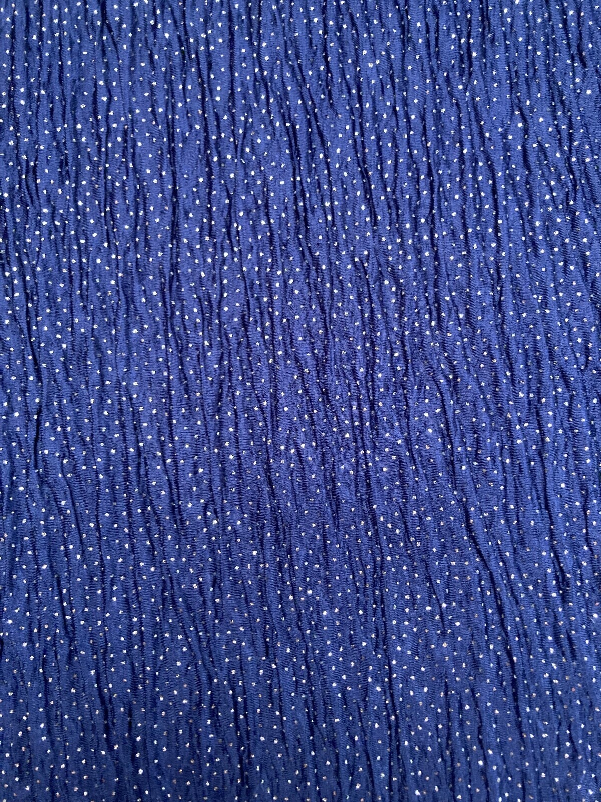 Vintage 80s Blue Sparkle Top Size Medium 1980s Retro Glitter New Wave Cocktail