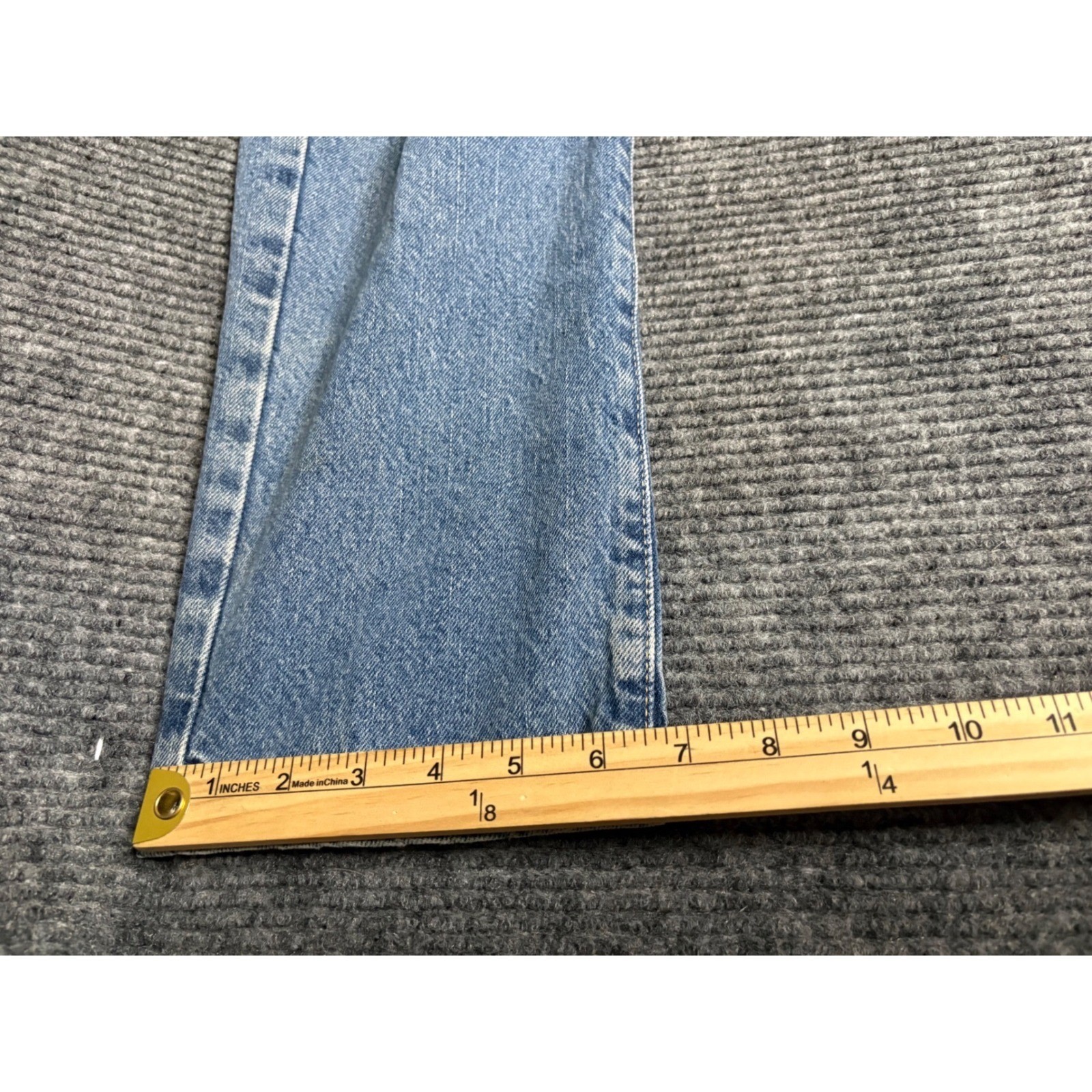 VTG Tommy Hilfiger Jeans Light Wash Flag Pocket Baggy Straight 90s Y2K Size 6