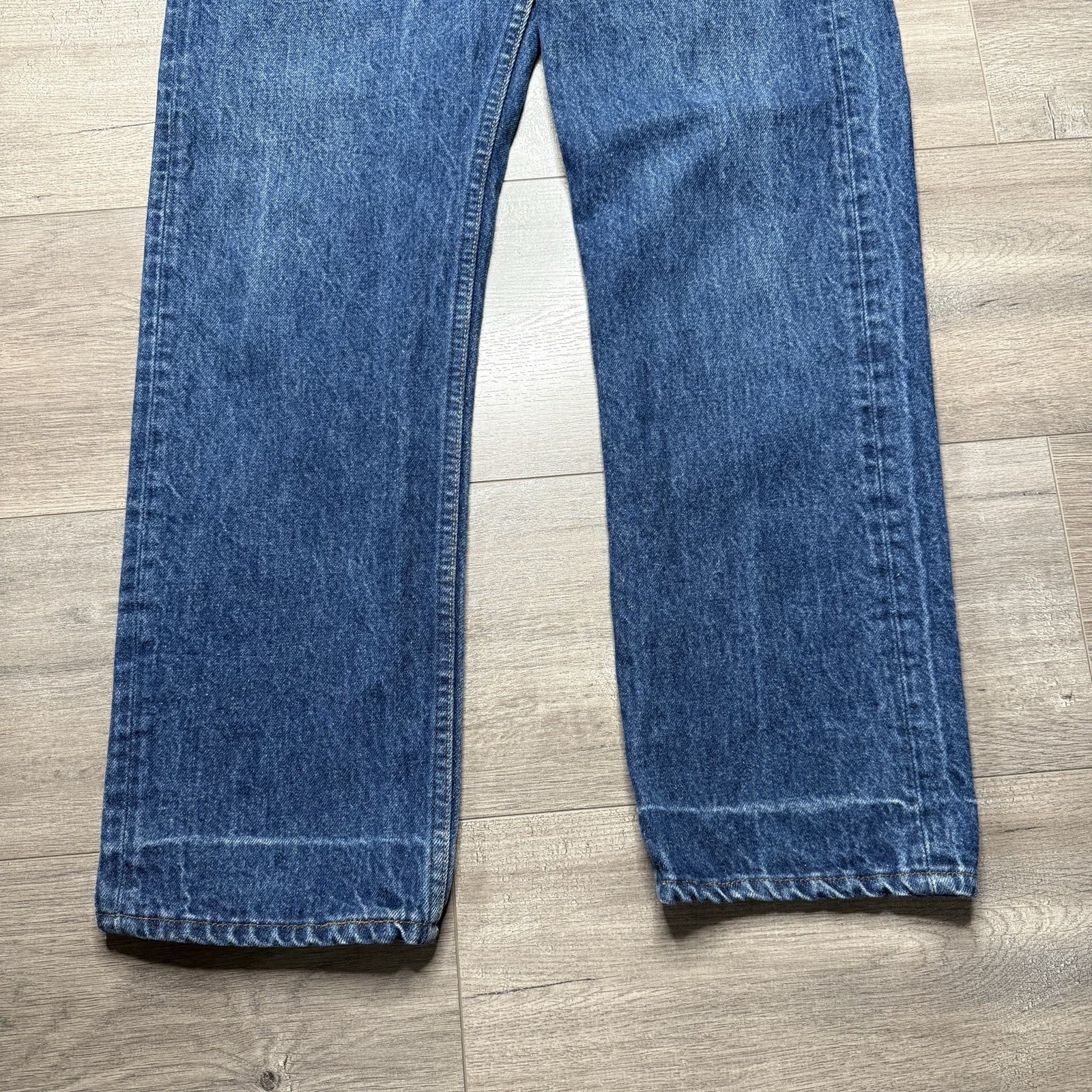 Vintage 90s Levis 501 Button Fly Jeans 28 x 27 Straight Made In USA