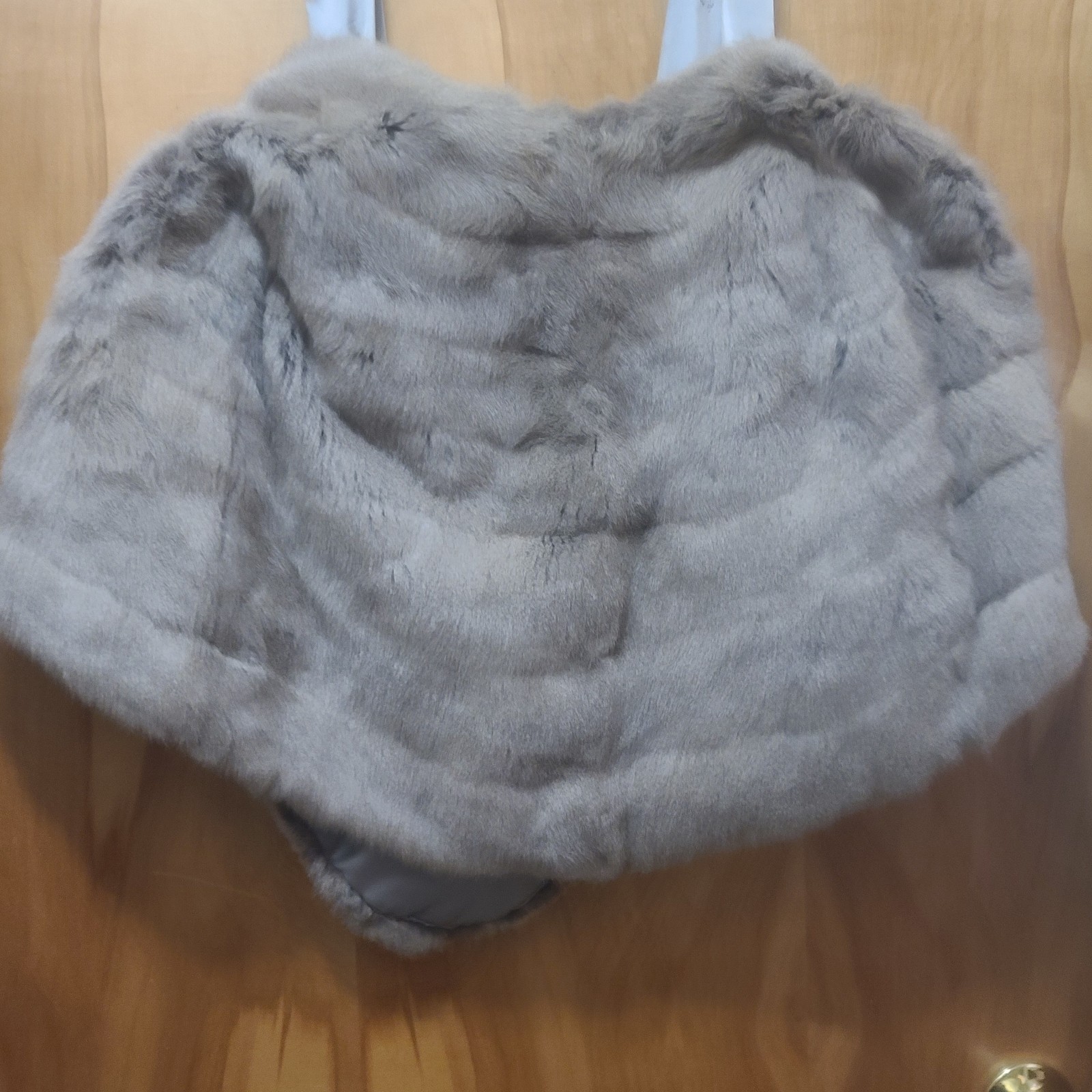 Milton L. Gumbert Vintage Brown Real Mink Fur Shawl Cape Satin Lining No Size