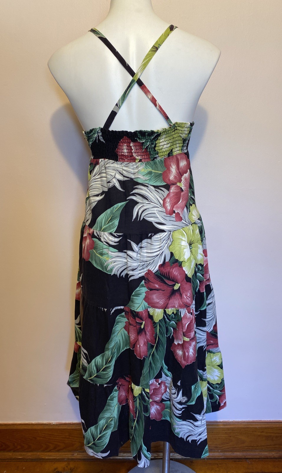 VTG 70’s Young Edwardian Arpeja Midi Sleeveless multicolored Floral Dress M