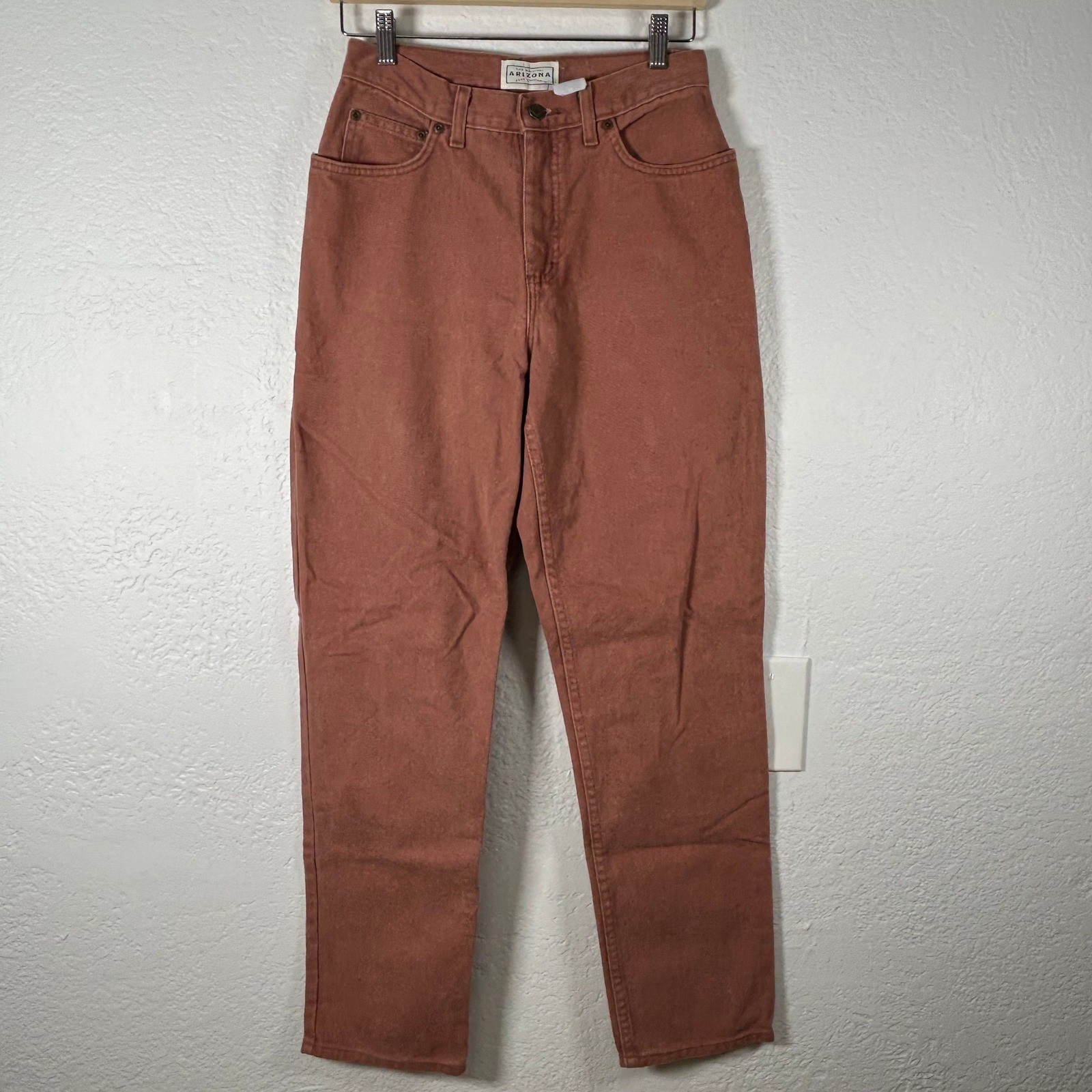 VTG Arizona Jean Company Pants Terracotta High Rise Tapered Mom Jeans