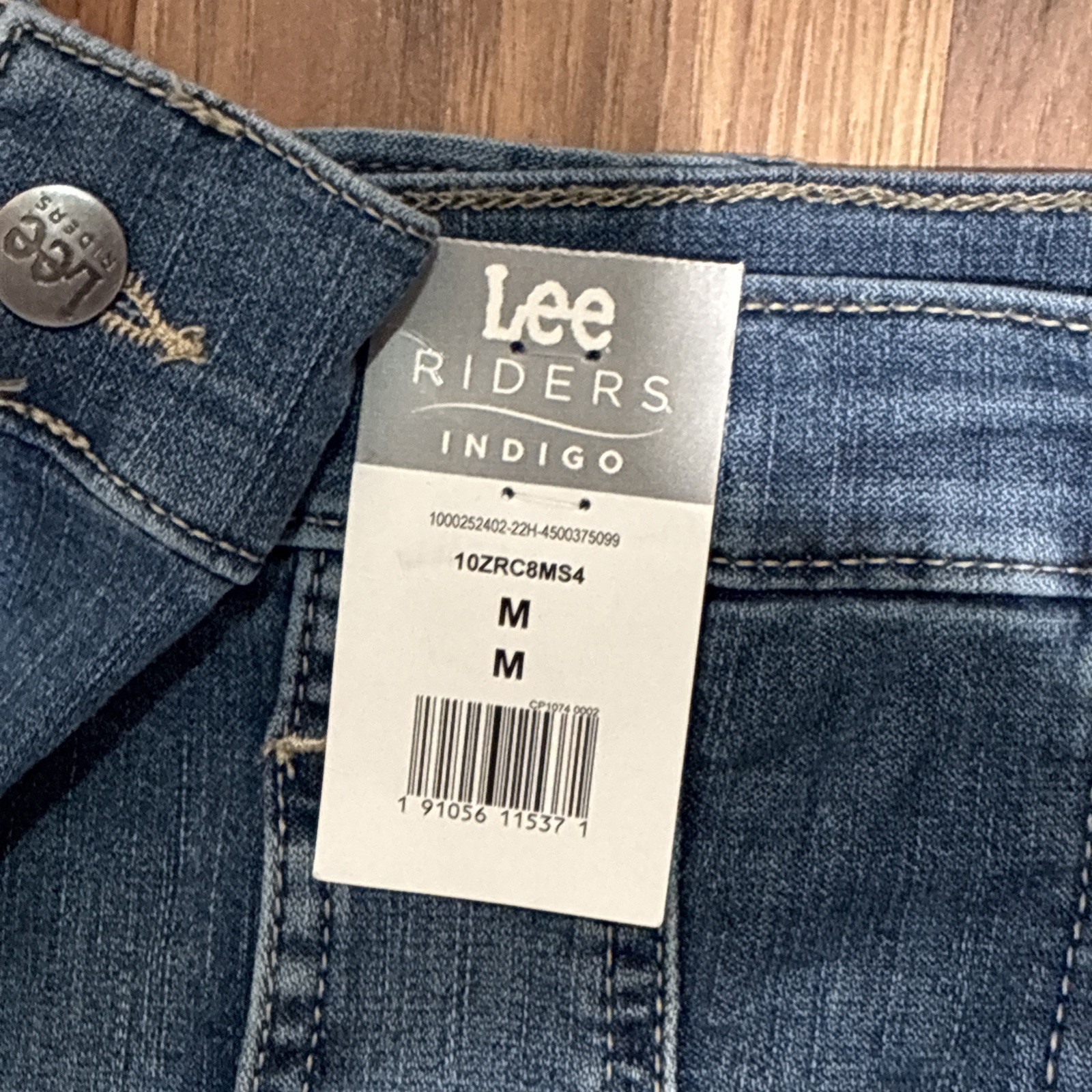 Lee Riders Denim Jacket Womens Med NWT Trucker Classic Blue Jean Fitted Casual