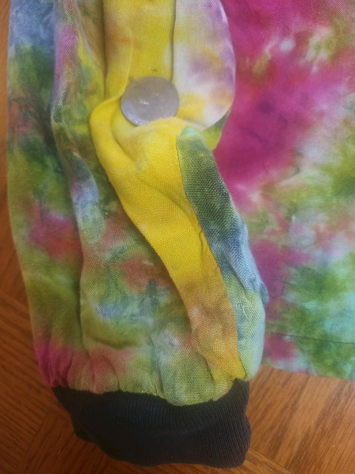 Vintage Tie-dye Cropped Jacket ~*SPEED LIMIT* SZ M *80’S/90’S* Holes in back*