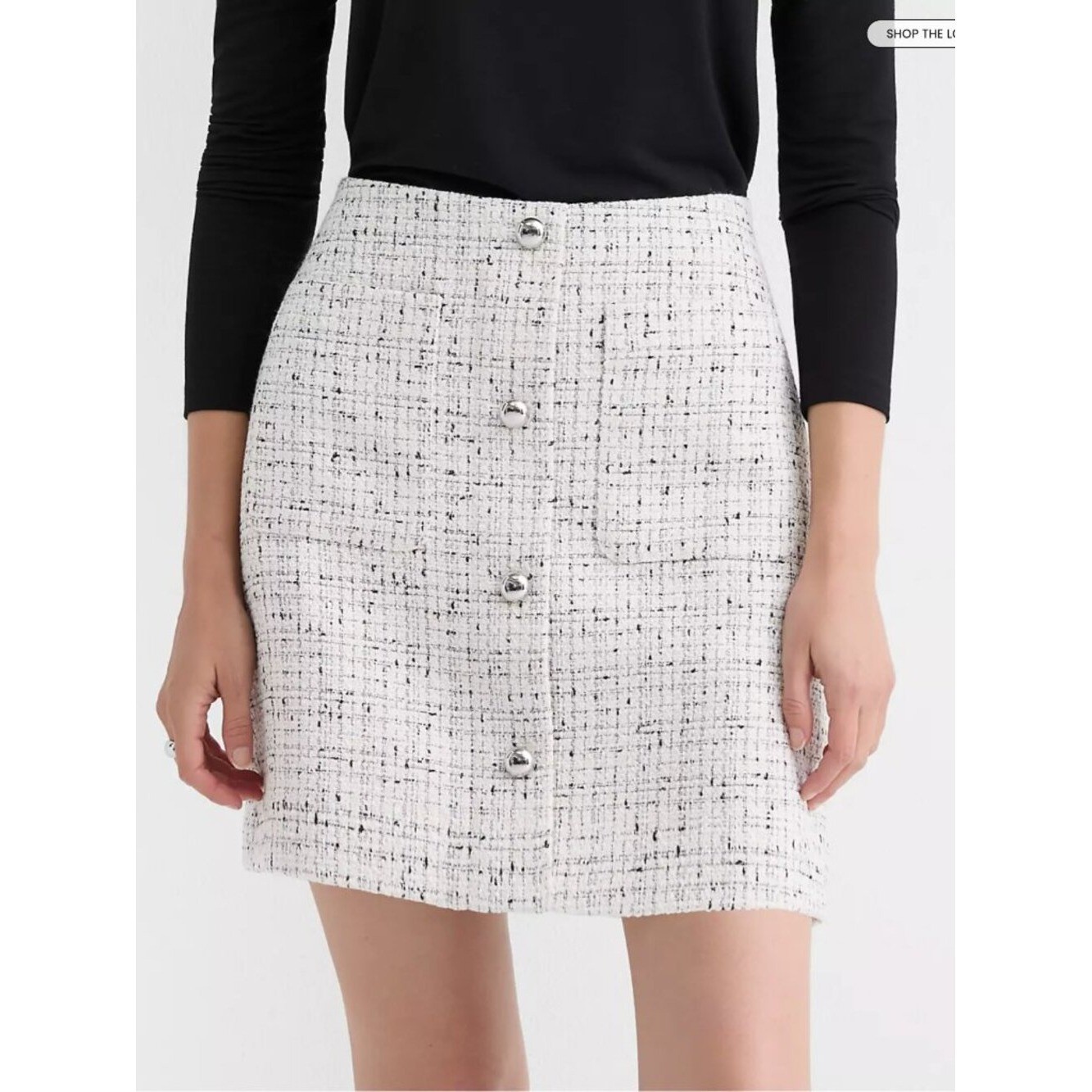 NWT -Tweed Mini Patch Pocket Skirt – 4(Tall)