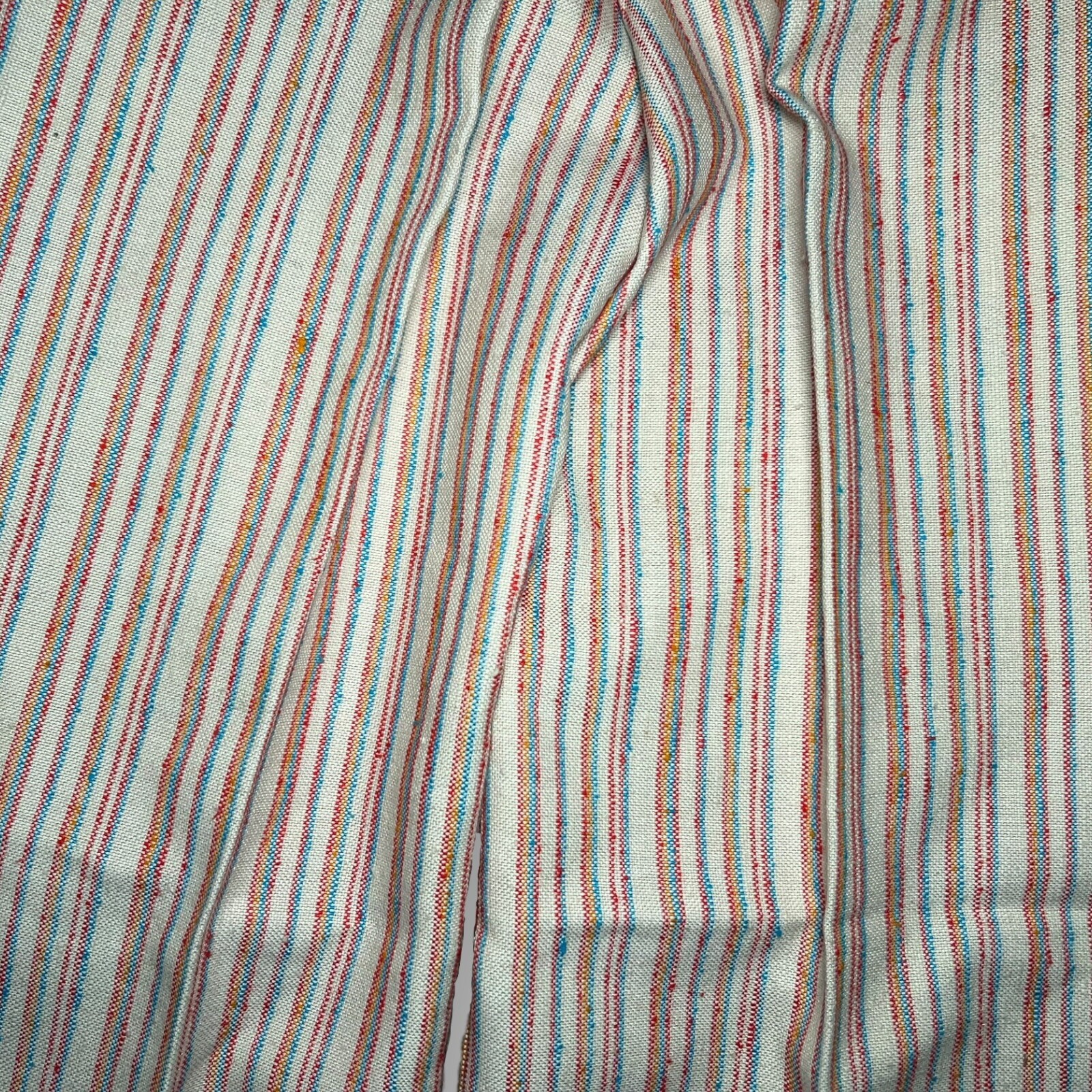 Deadstock Vtg 1970s UFO Vertical Stripe Bell Bottoms Flares Nappy Pants 28×30
