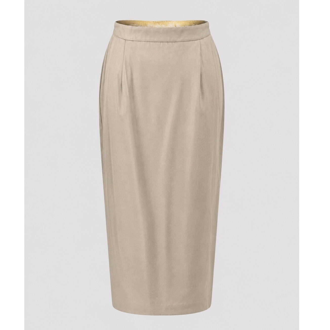 Briggs New York Vintage Beige Maxi Skirt Size 8 Made in USA Pencil Straight Tan