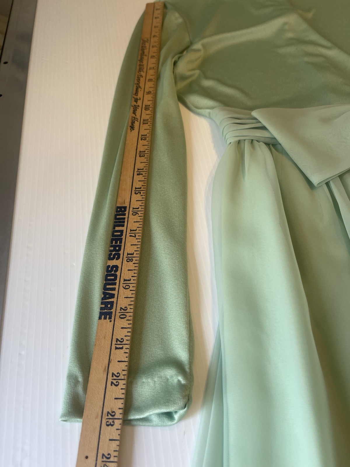 VTG Miss Elliott’s 70s Hostess Green Formal Maxi Dress Size 10 Flowy