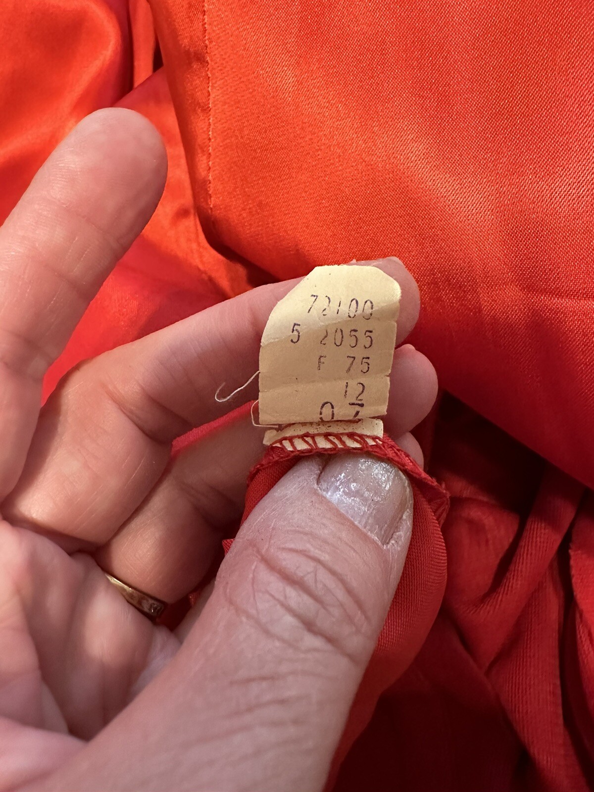 Red Belted Wrap Coat Vintage 1970’s Trench Long
