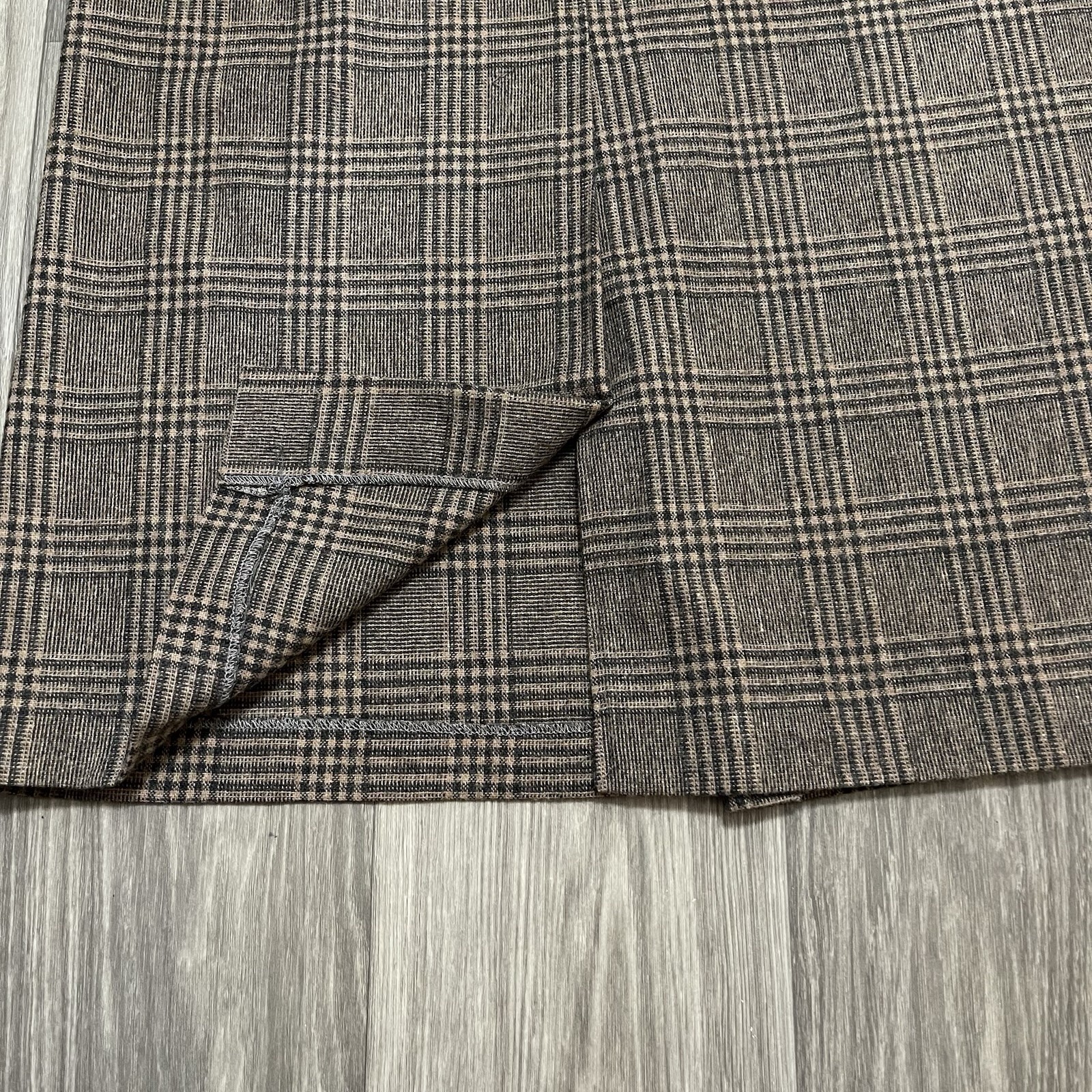 Vintage Century of Boston Wool Blend Plaid A-Line Lined Skirt Brown Size 16