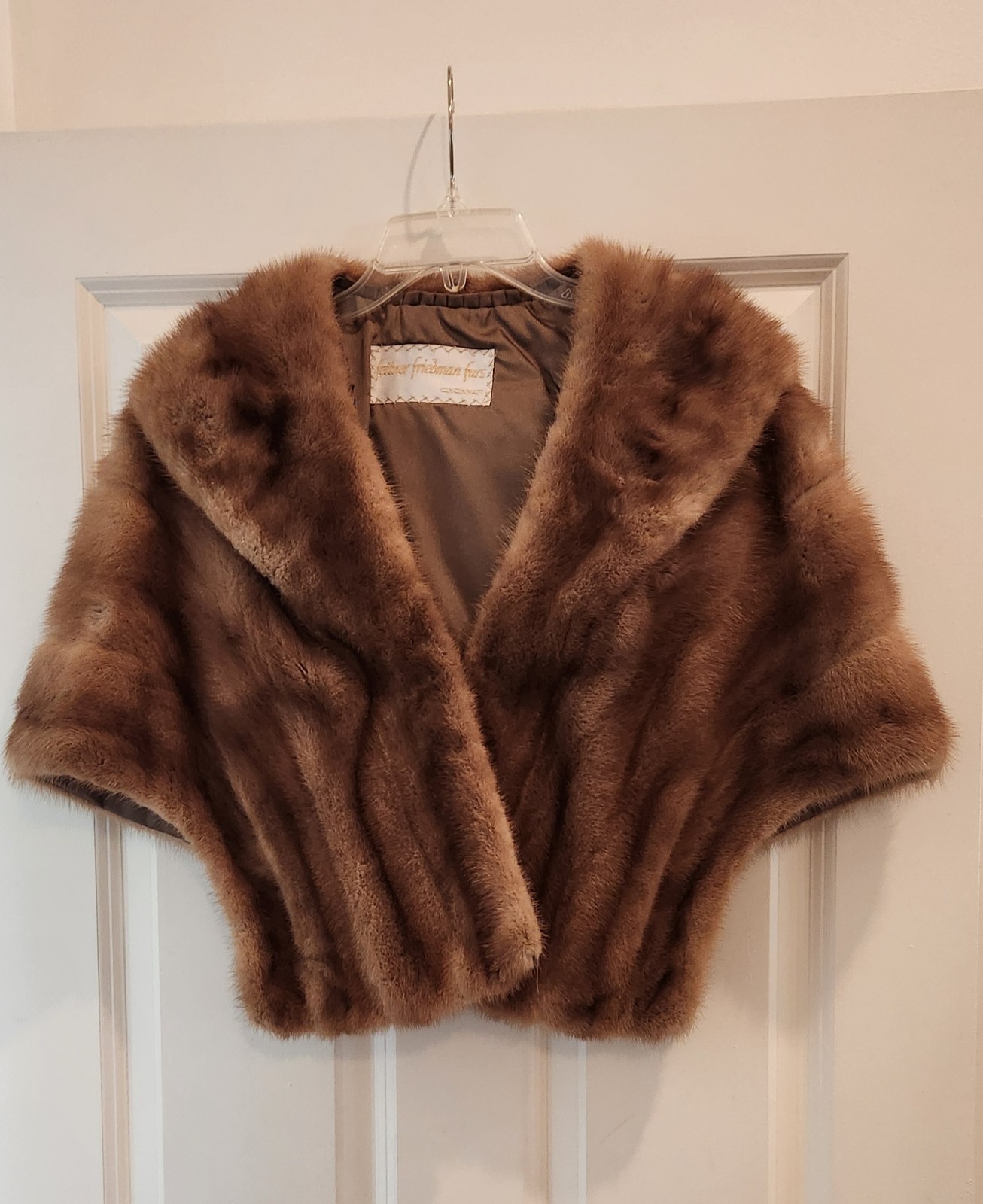 Vintage Mink Stole Cape Wrap Shrug