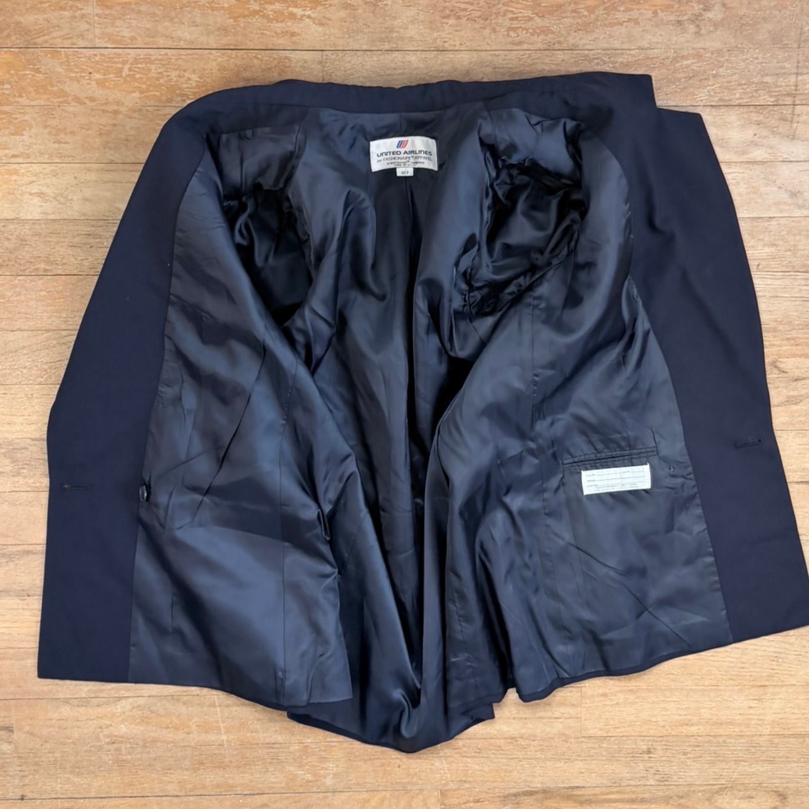 Vintage Flight Uniform Blazer Sz Medium Double Breasted Flight Attendant Jacket