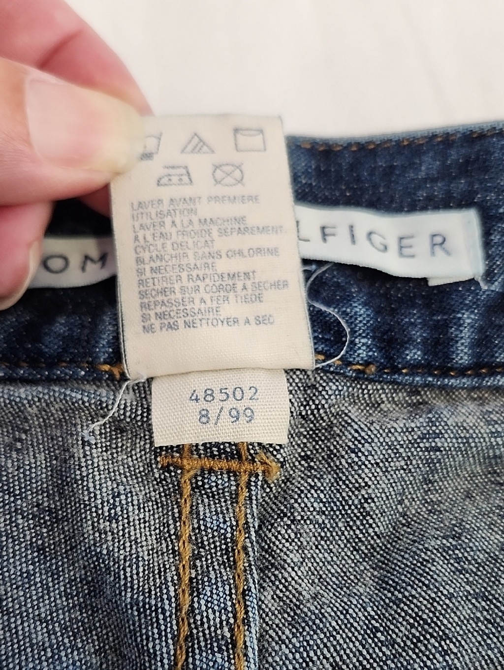 Tommy Hilfiger Vintage Womens 1999 Dark Blue Straight-Leg Jeans Size 12 90’s