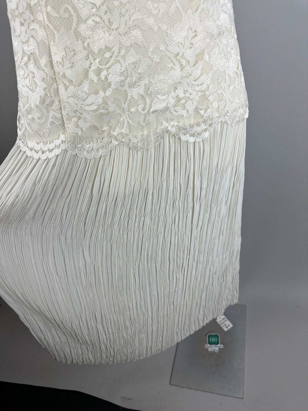 Vtg 80s Scott McClintock Vintage Dress Ivory Lace Wedding Cottage Core Size 10