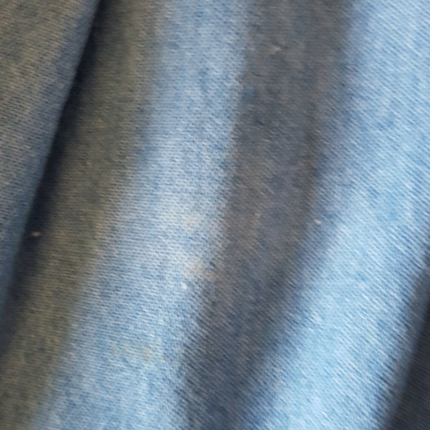 Vintage 80’s Dress 16P Petite Women’s Blue Chambray Cotton Attached Vest