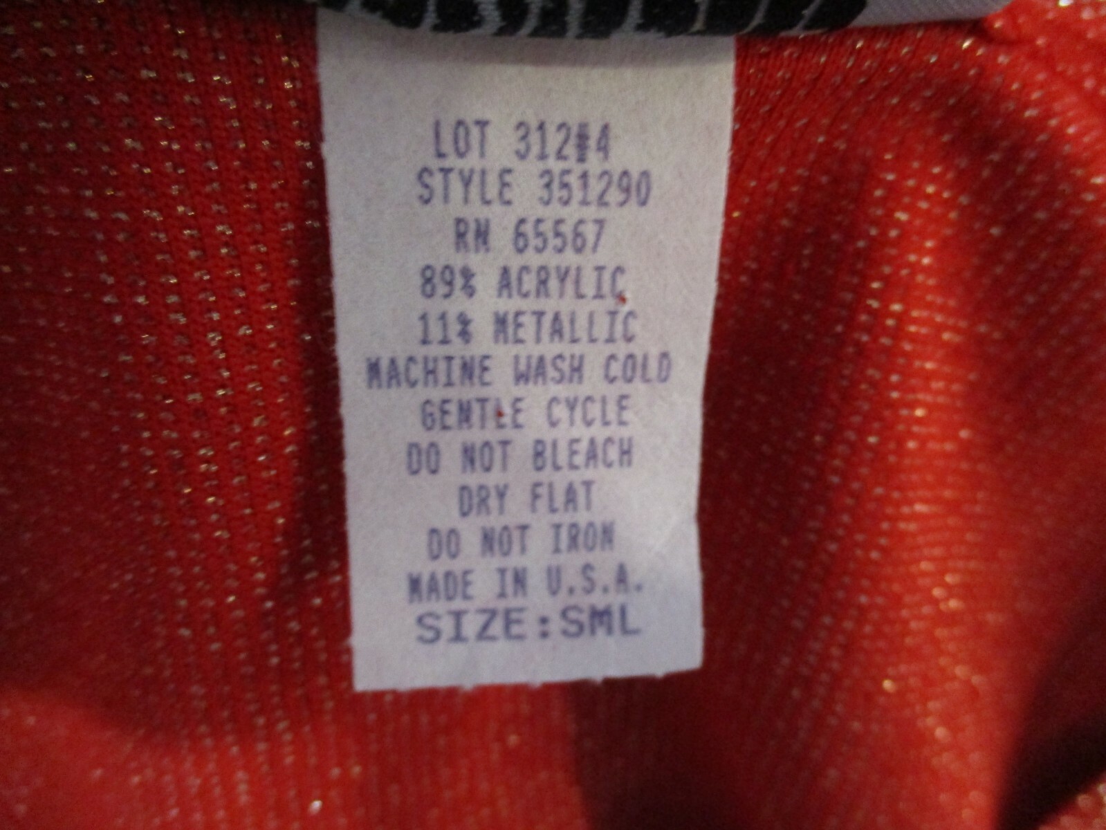 90’s Cervelle Sparkly Metallic Sweater Size Small Made in USA