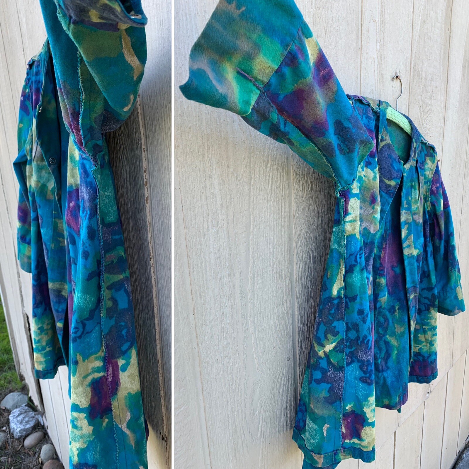 Vintage Nani of Hawaii Playsuit Swimsuit Cover Up Jacket Hawaiian Tiki Aloha