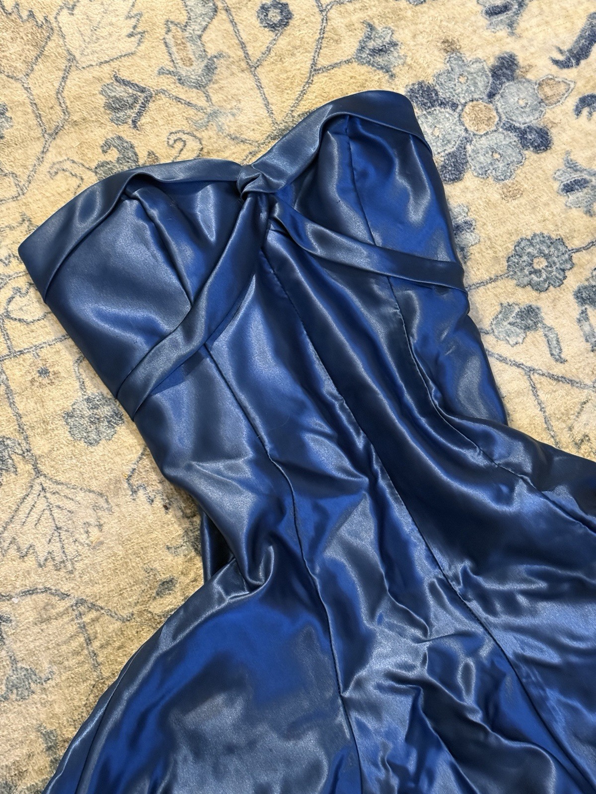 Jessica McClintock Gunne Sax Vintage 80s 90s Strapless Prom Party Gown Dress