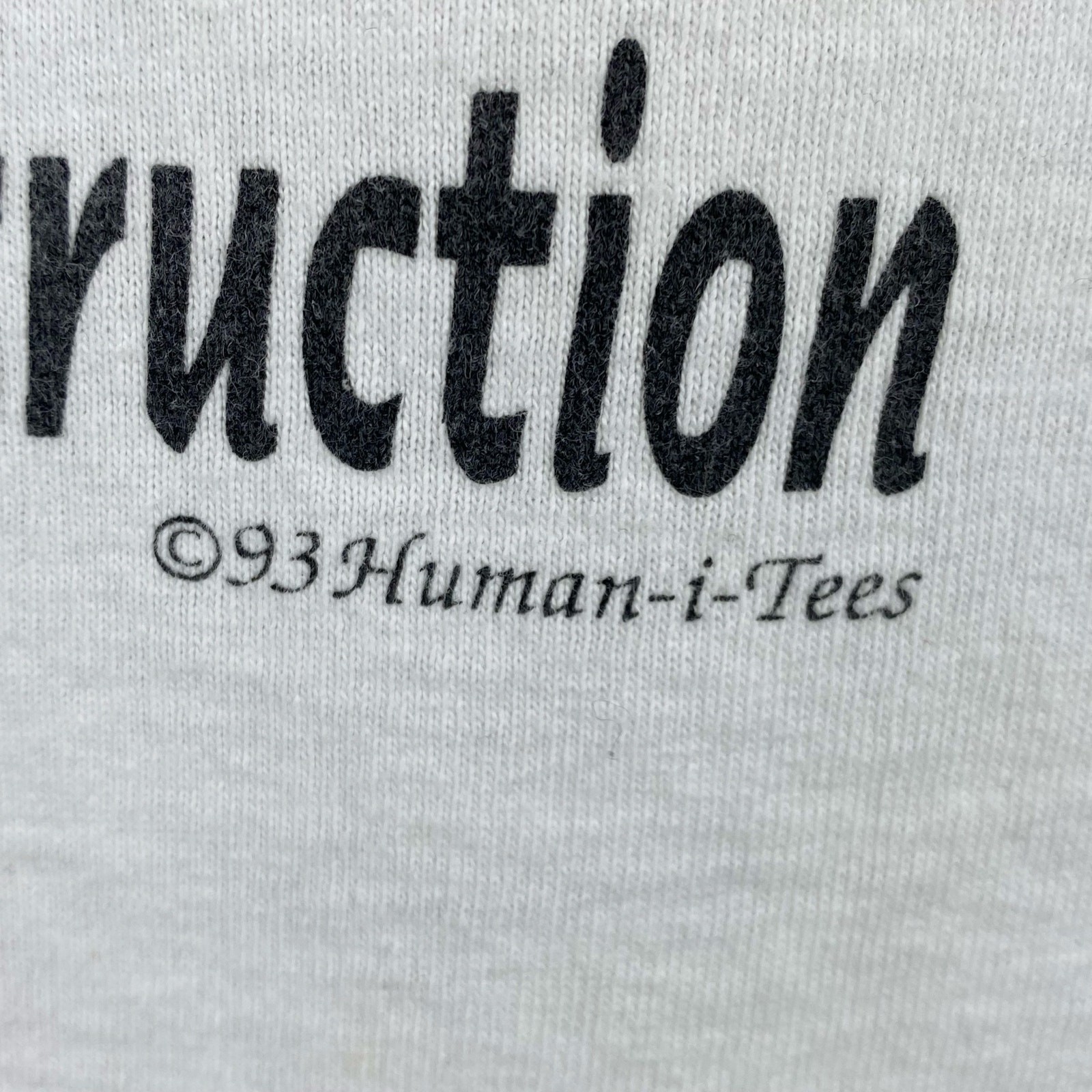 Vintage Stop Rainforest Destruction T-Shirt Size XL 1993