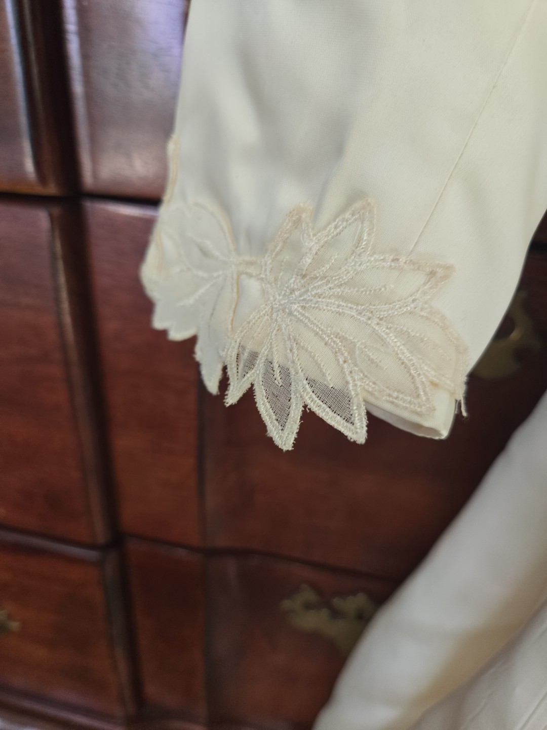 Vintage Ivory Cream Wedding Gown Dress /petticoat /veil Make Offer