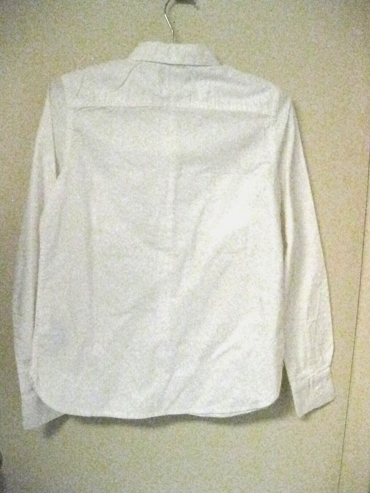 Women’s Levi Heavy Denim Cotton Twill White Western Shirt Size XS Long Sleeve