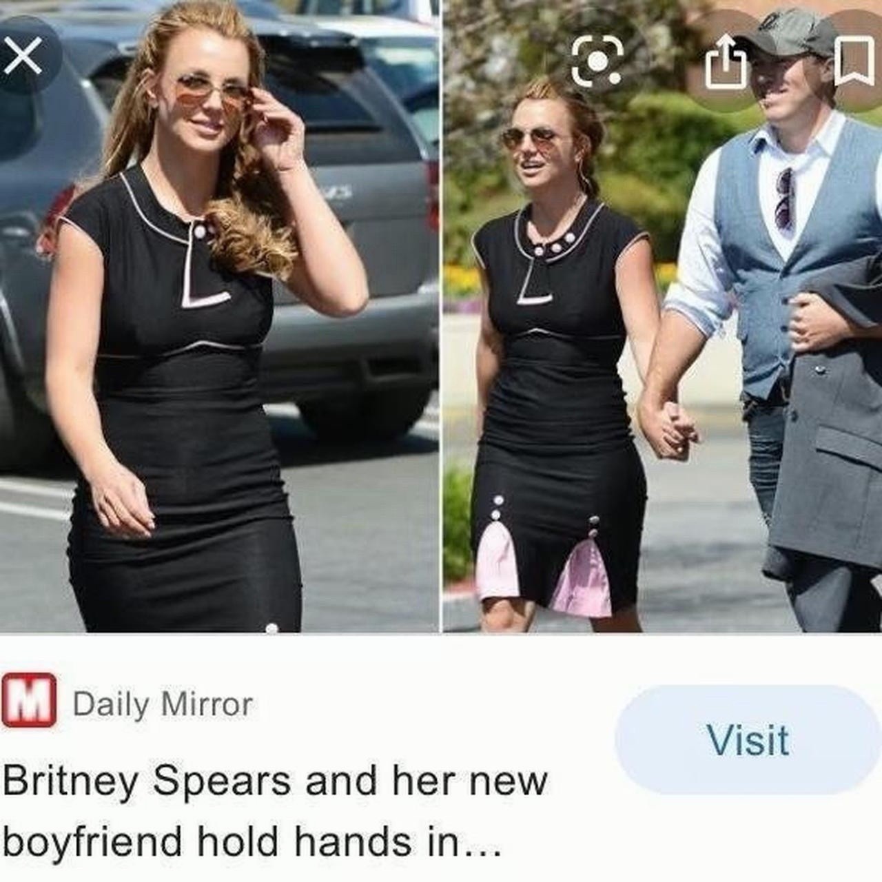 Vintage stop staring black&pink dress. As seen on Britney spears & Paris hilton