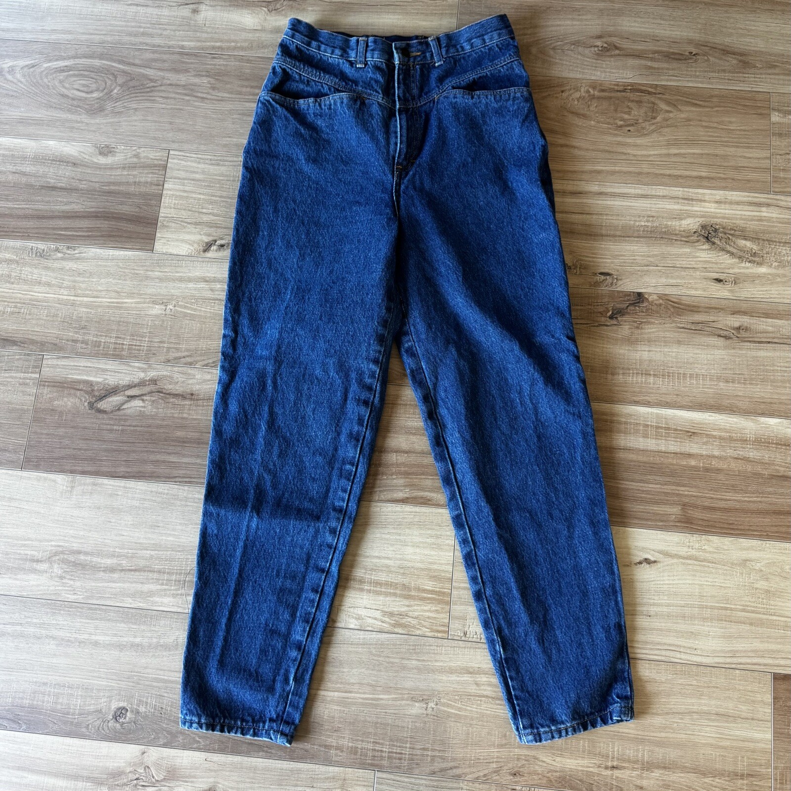 Mom Jeans Republic Denim High Rise Medium Wash Straight Leg Size 13/14 Vintage