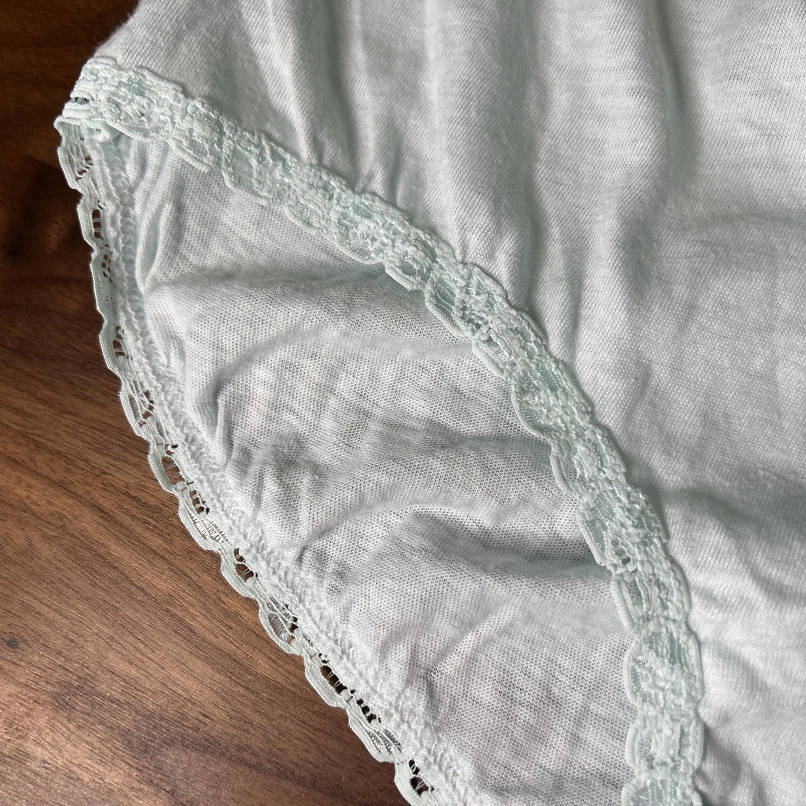 Vtg PAM UNDIES BY CLAXTON Panties Size 9 Hips 44-45 Light Blue Cotton Full Cut