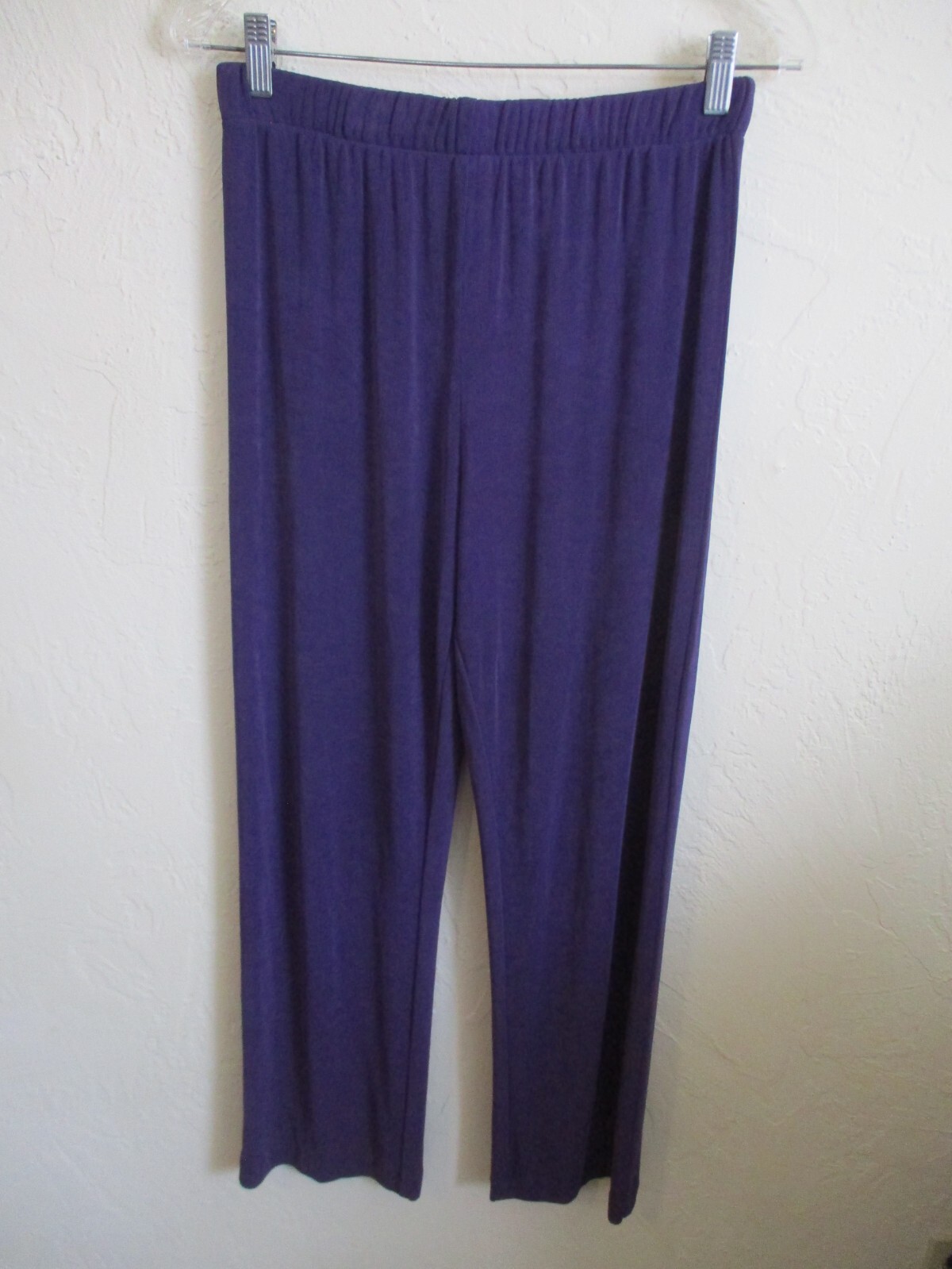 VTG Rabbit Rabbit Rabit Designs Pants Size 8P 8 Petite Purple Jersey Knit