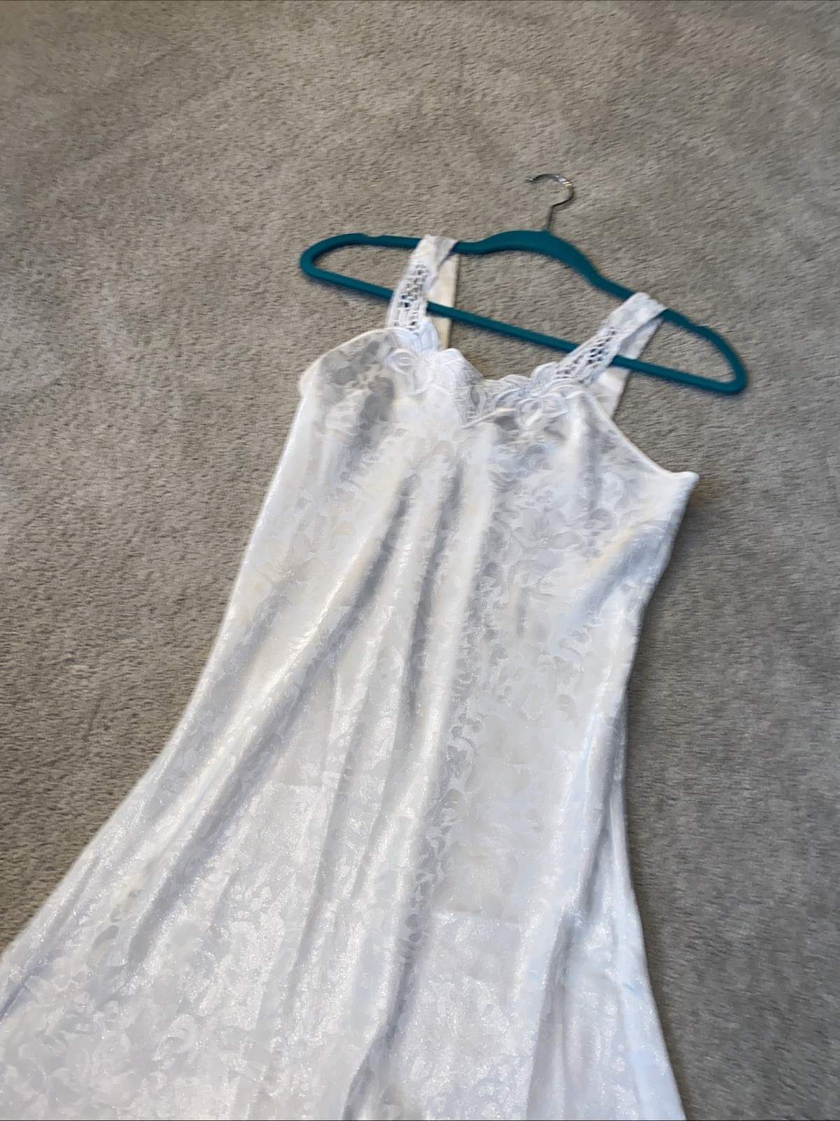 Erika Taylor Vintage Lingerie Nightgown White Small USA Made