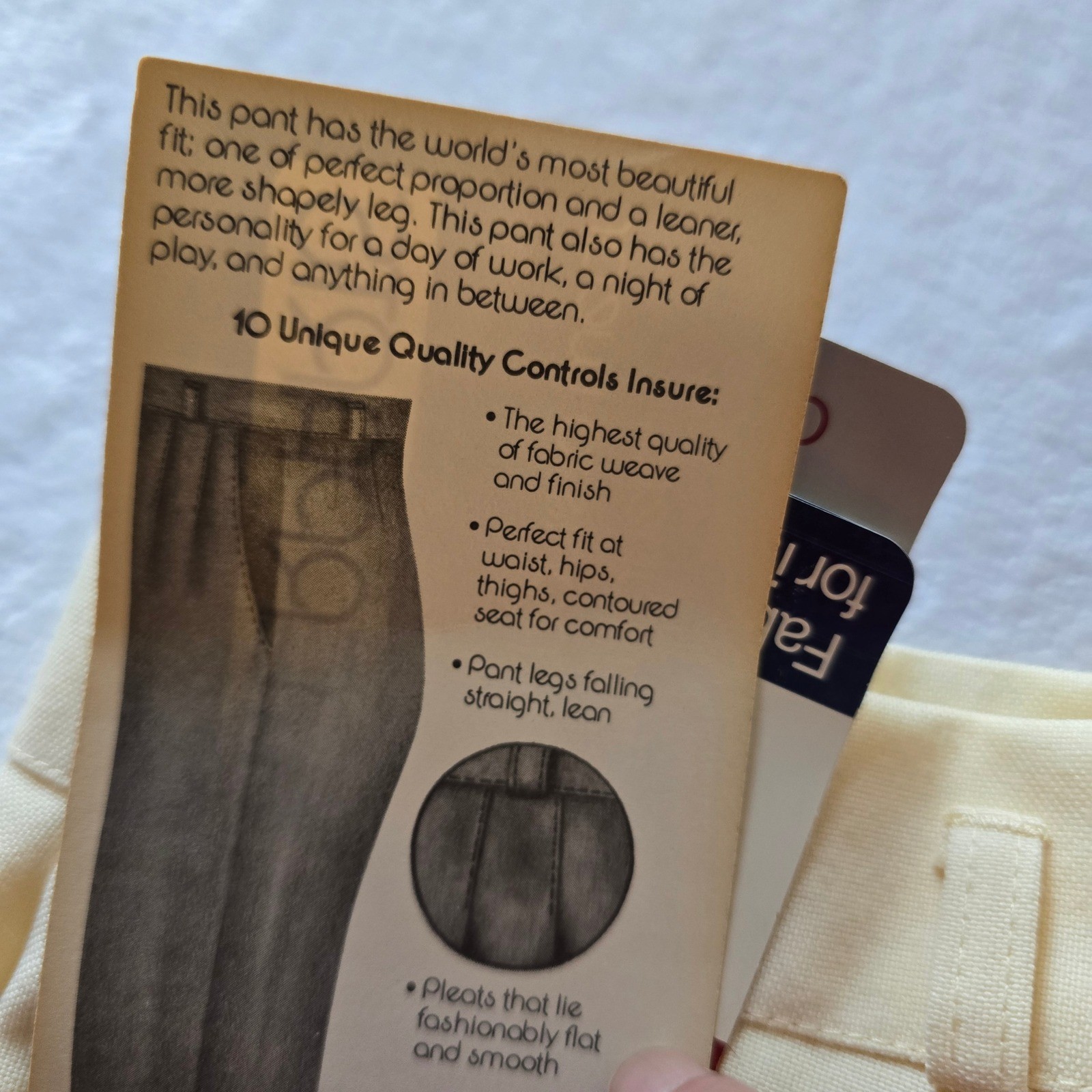 Vintage 90s Counterparts Off White High Rise Pleated Trousers Size 12 NWT