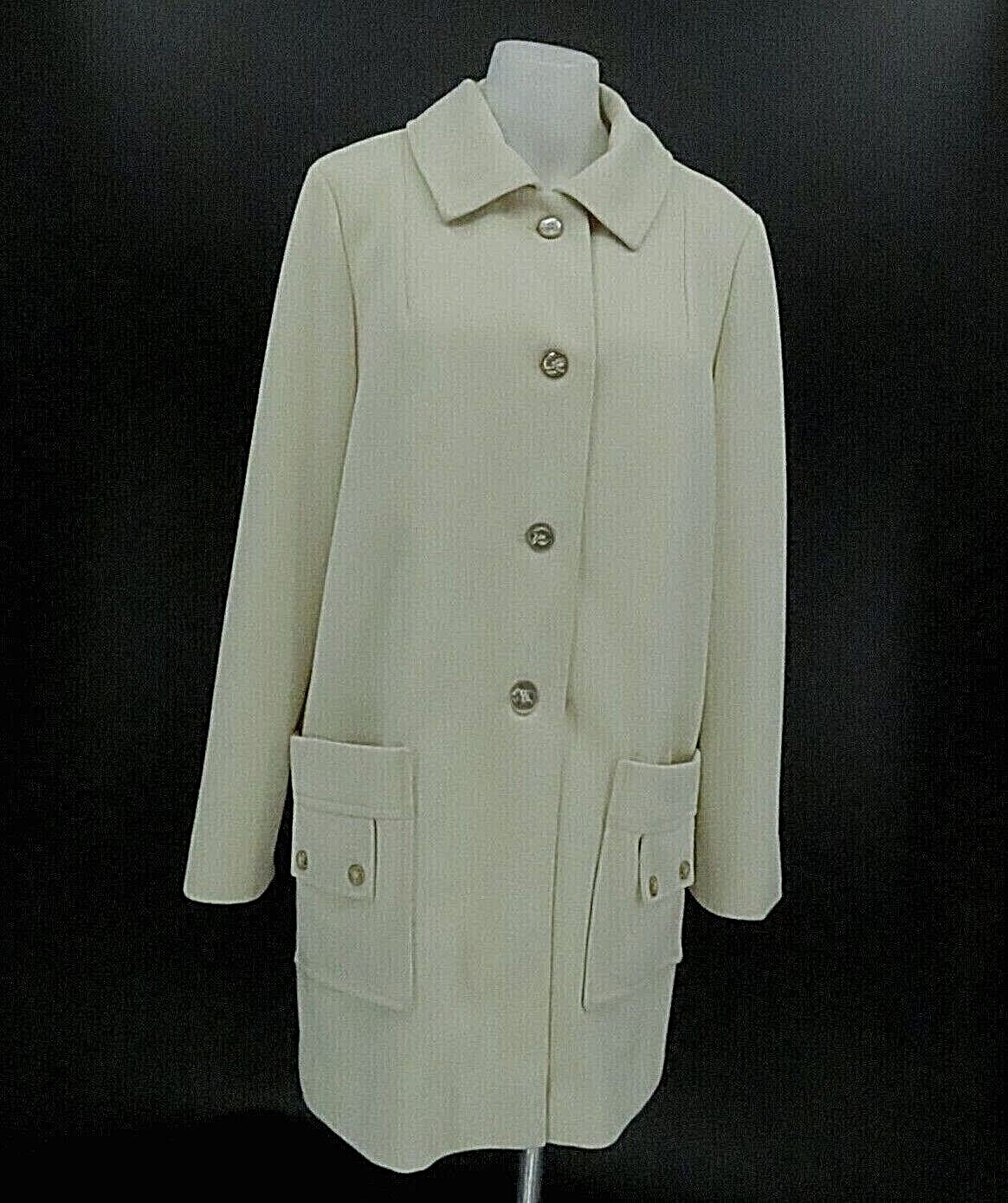 SUSAN LYNN Vintage Item House Cream Beige 50s 1960s Coat Jacket Union Made