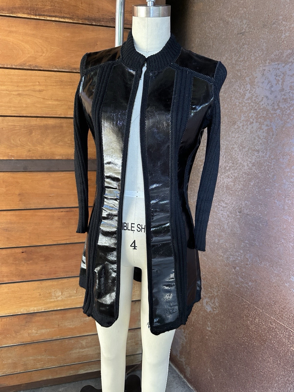 Unbranded Vintage 80’s/90’s Knit And Pleather Jacket