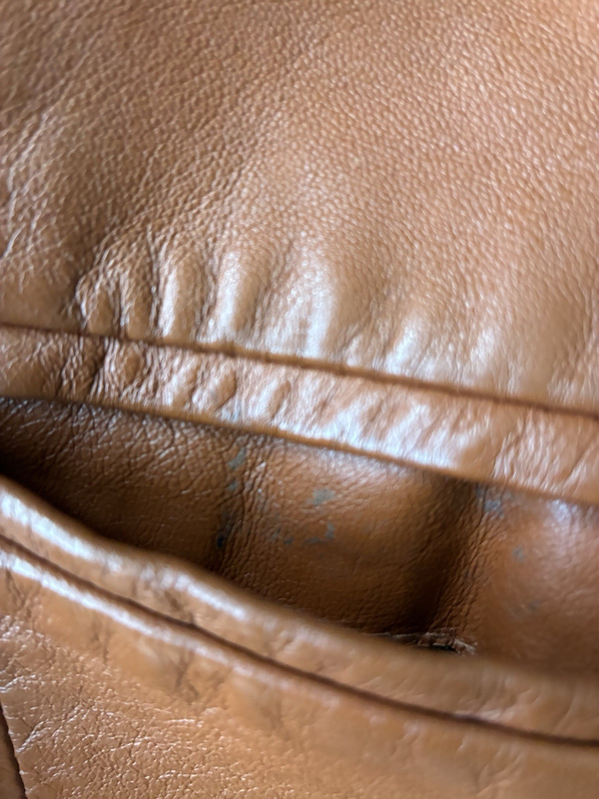 The Tannery West VTG Leather Blazer Jacket Women’s Brown Lined