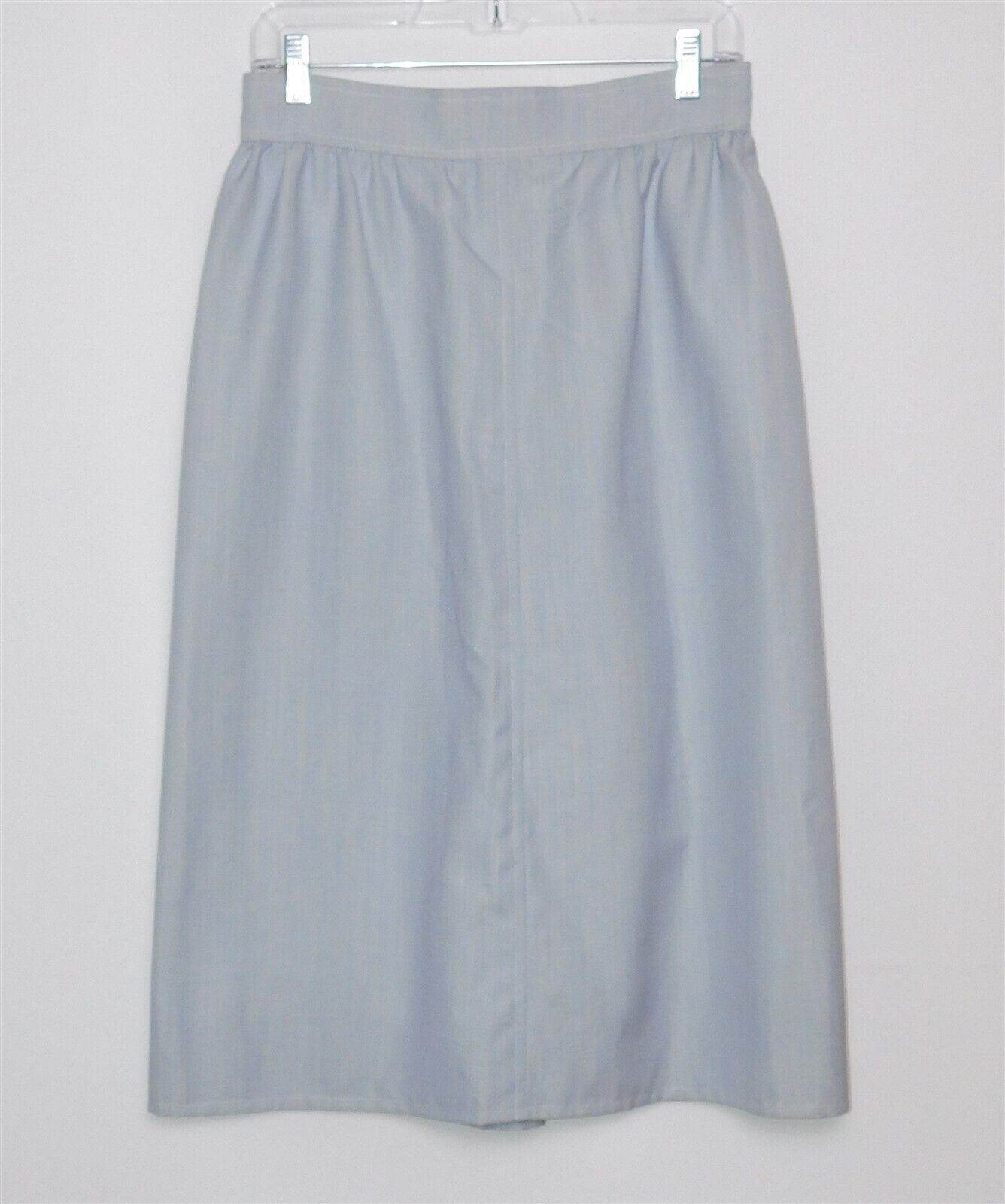 Vintage EMANUEL UNGARO Womens Flint Blue Grey Shade Wool Blend Skirt Sz 12