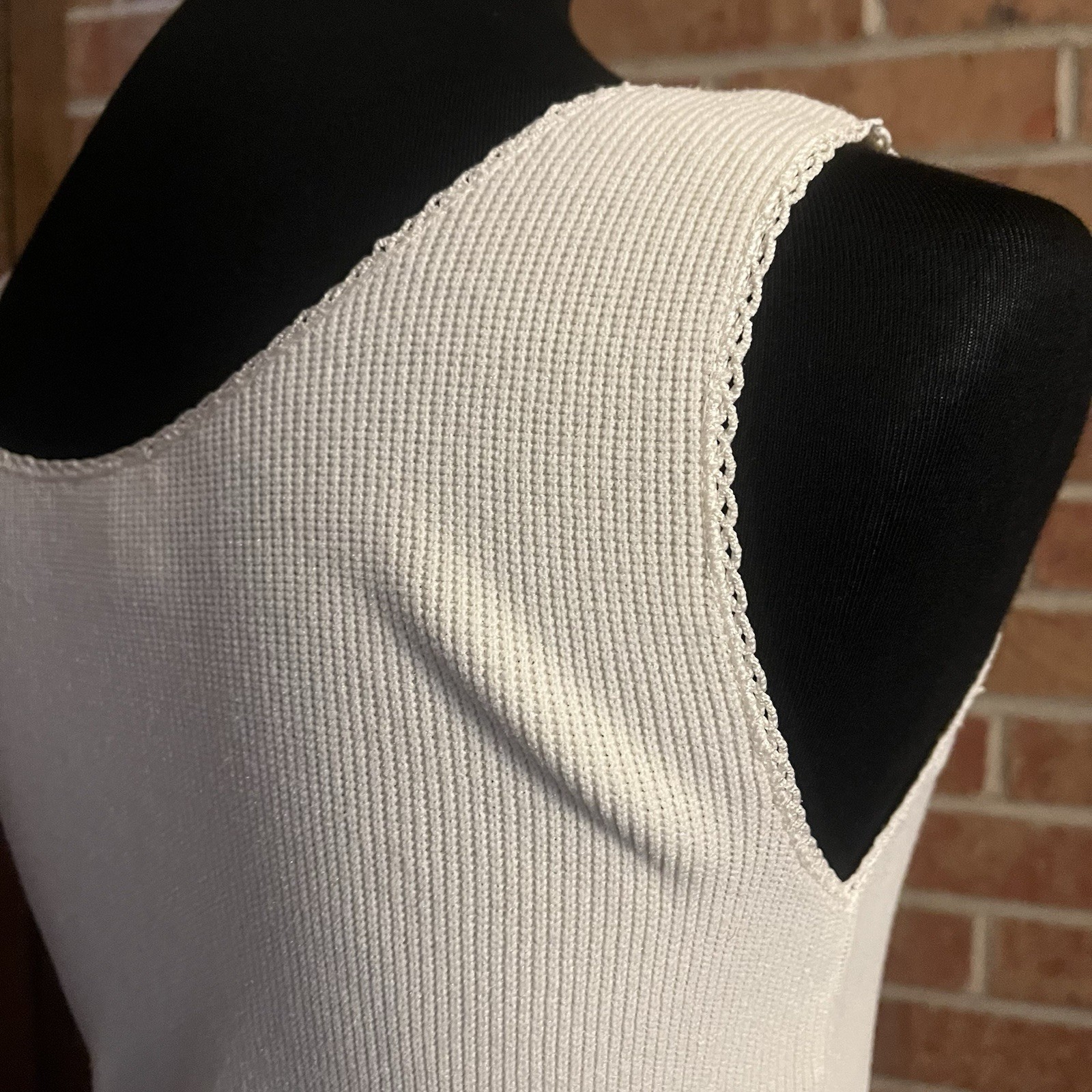 Vintage 70’s Designers Originals Women S Action Knit Antron Nylon Tank Top USA